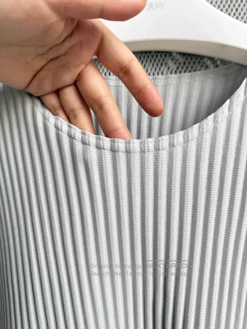 Issey Miyake Issey Miyake Light Gray Long Sleeve Size M / US 6-8 / IT 42-44 - 3 Thumbnail