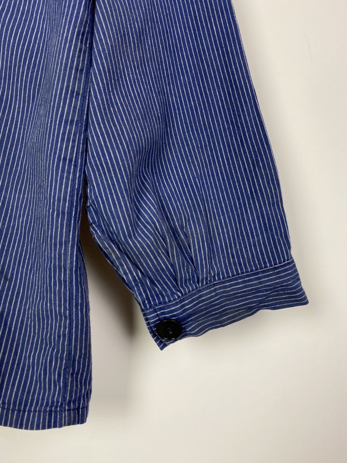 Vintage 90s Vintage Kempel Hickory Stripe Chore Work Over Shirt Size US S / EU 44-46 / 1 - 10 Thumbnail