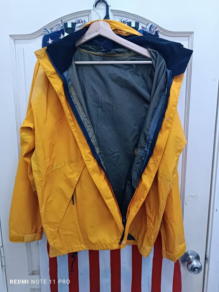 Japanese Brand × Montbell FADED YELLOWISH MONTBELL WINDBREAKER Size US L / EU 52-54 / 3 - 4 Thumbnail