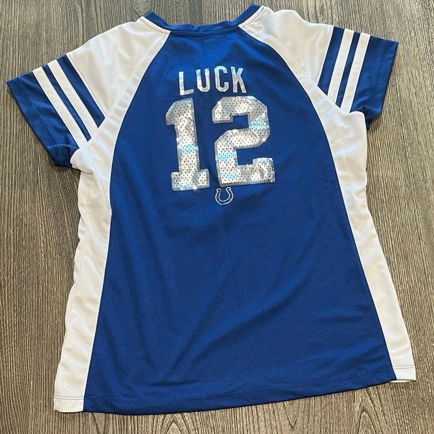 Majestic Majestic Colts Jersey Andrew Luck #12 NFL Blue White Sz XL Size XL / US 12-14 / IT 48-50 - 4 Thumbnail