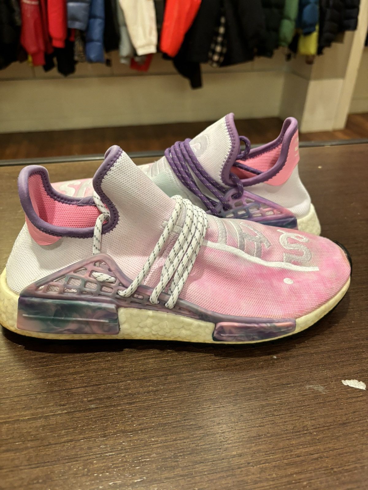 Adidas Adidas Human Race NMD x Pharrell Holi Festival Pink Glow Grailed