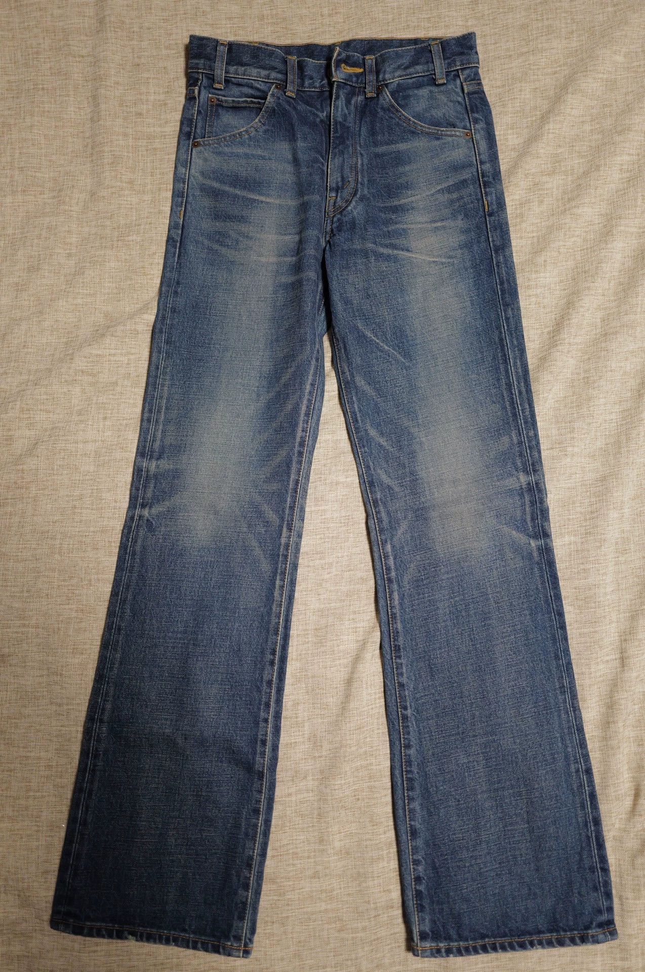 Celine Celine SS20 Serge Blue Washed Flared Jeans Asian Fit Unisex Size 27" / US 4 / IT 40 - 1 Thumbnail
