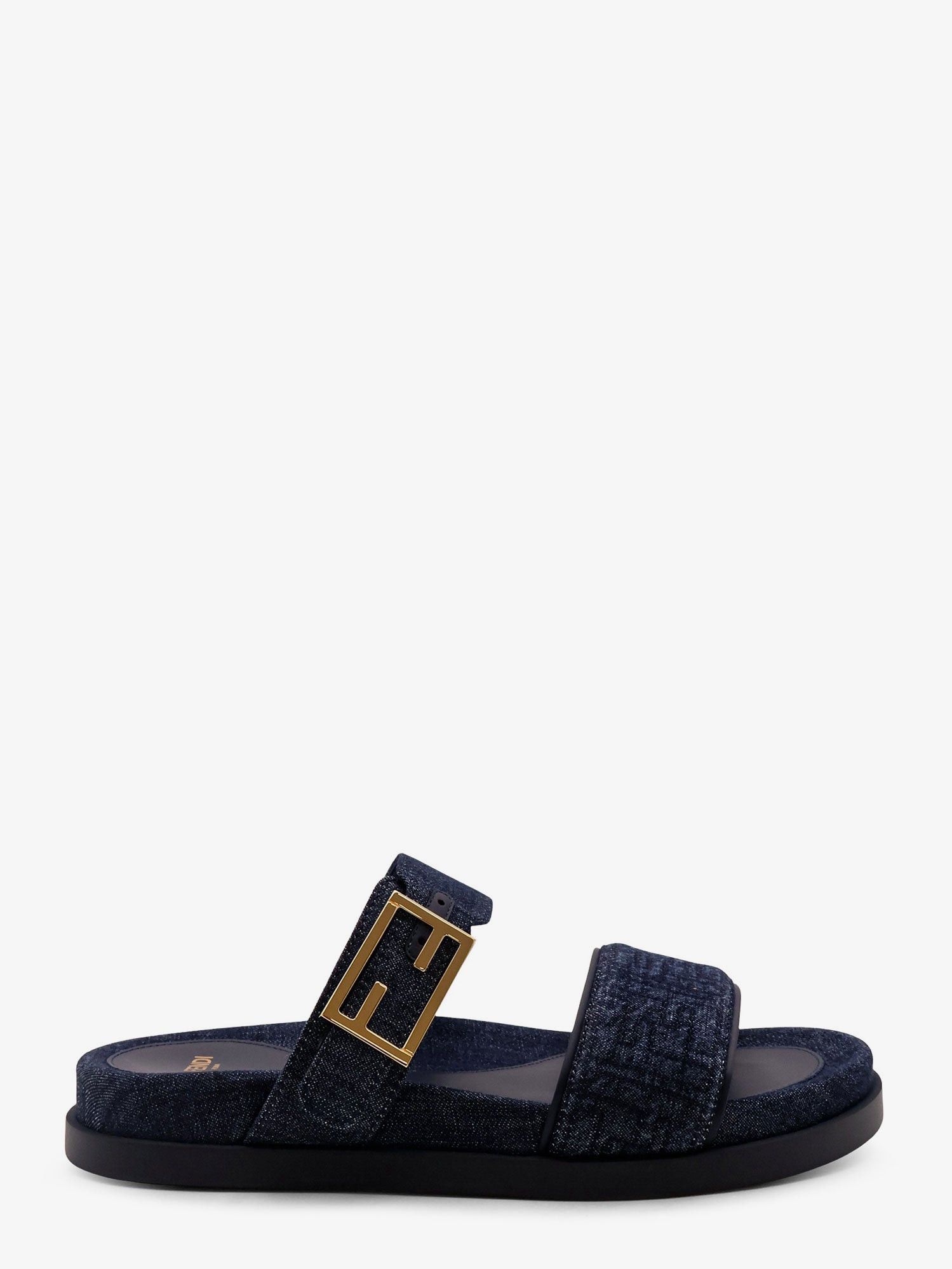 Fendi Feel Denim Sandals Size US 10 / IT 40 - 1 Thumbnail