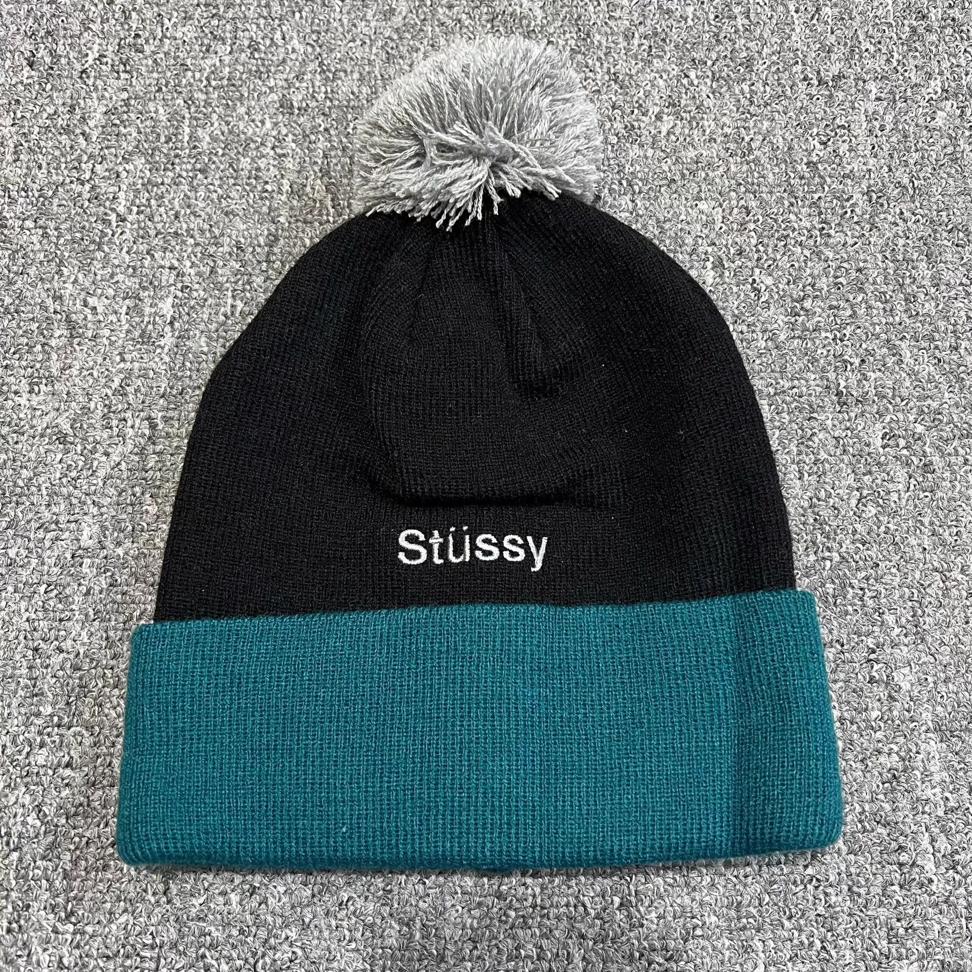 Stussy Stussy Contrast Embroidered Knitted Beanie Q7 Size ONE SIZE - 3 Thumbnail