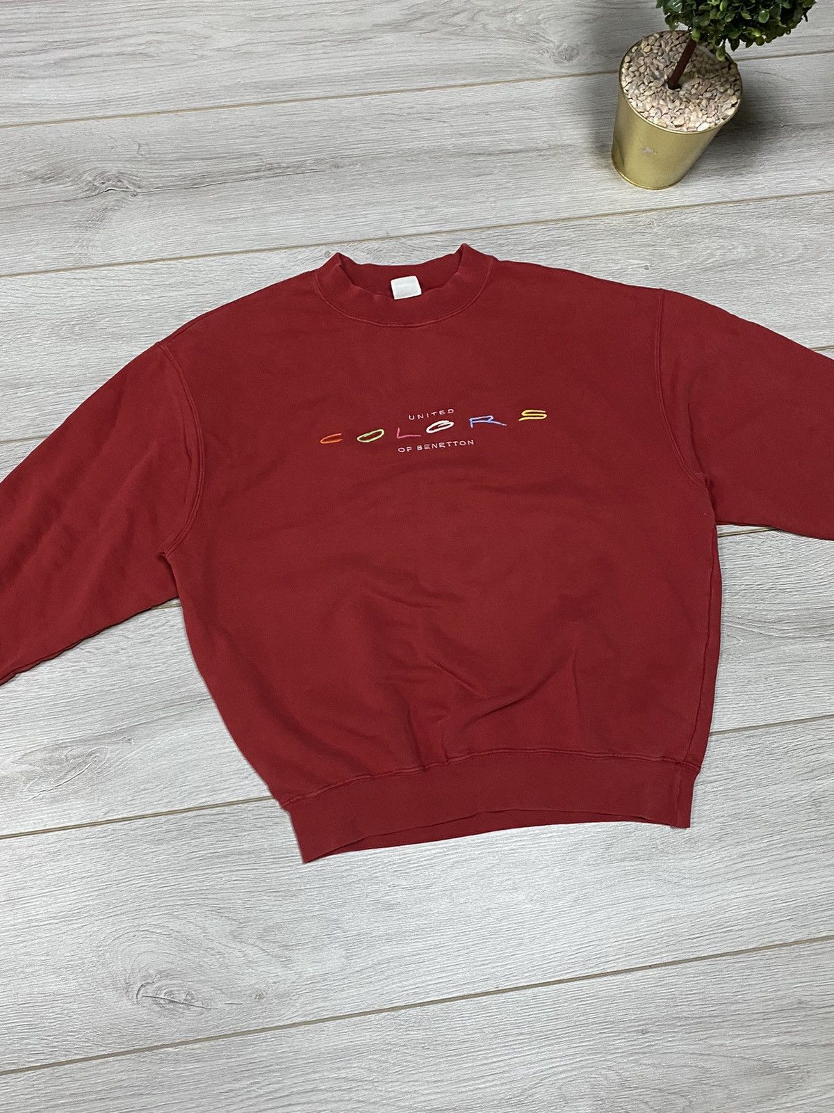 Benetton UNITED COLORS OF BANNETON SPELLOUT RAINBOW SWEATSHIRT Size US S / EU 44-46 / 1 - 4 Thumbnail