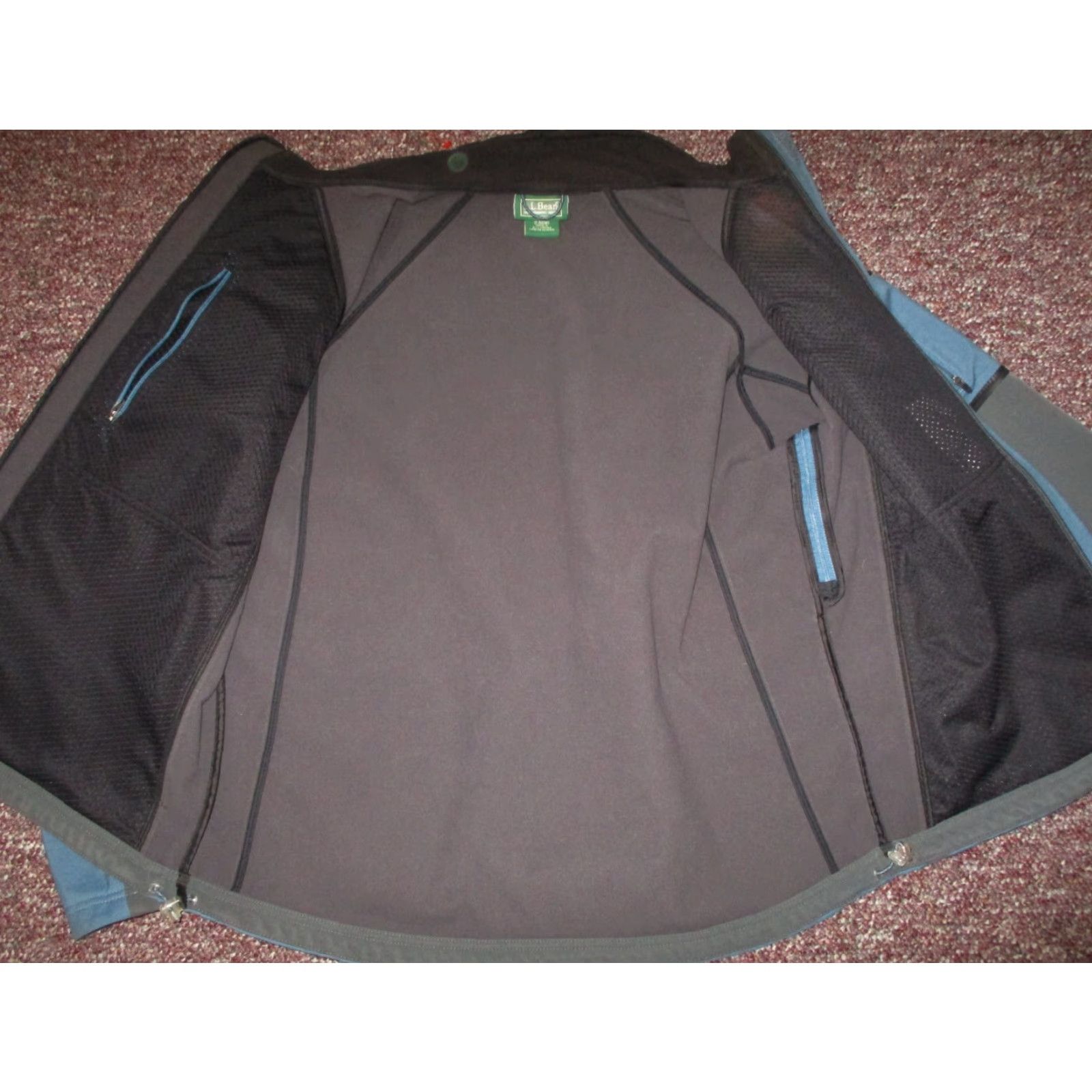 L.L. BEAN Blue Full Zip Jacket Size L Reg.