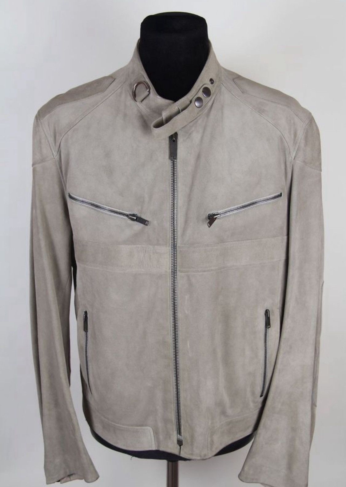 Gucci Gucci x Tom Ford 2004 Cafe Racer Leather Biker Jacket Size US L / EU 52-54 / 3 - 1 Thumbnail
