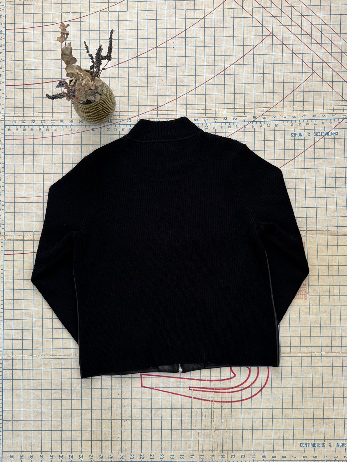 Pendleton Pendleton Full Zip Leather Jacket With Wool Sleeves Black L Size L / US 10 / IT 46 - 10 Thumbnail