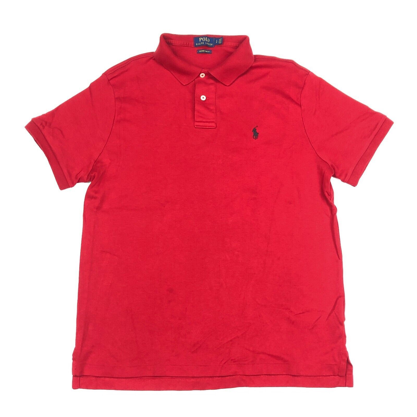 Ralph Lauren × Tommy Hilfiger Polo Ralph Lauren Custom Slim Fit Red Top Size Large L Mens Size US L / EU 52-54 / 3 - 1 Thumbnail