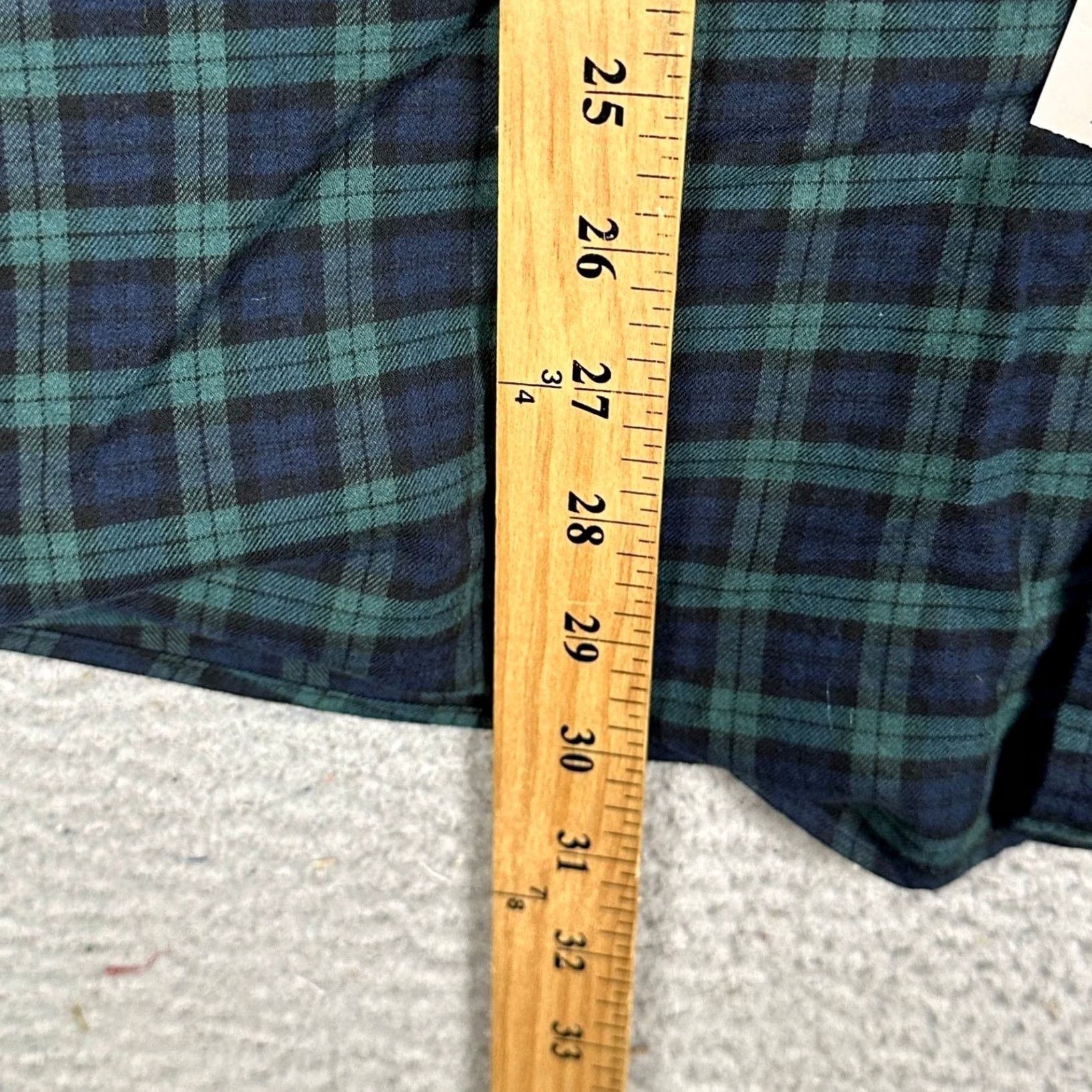 Brooks Brothers VINTAGE Brooks Brothers Wool Blend Shirt Mens XL Navy Green Flannel Tartan Plaid Size US XL / EU 56 / 4 - 6 Thumbnail