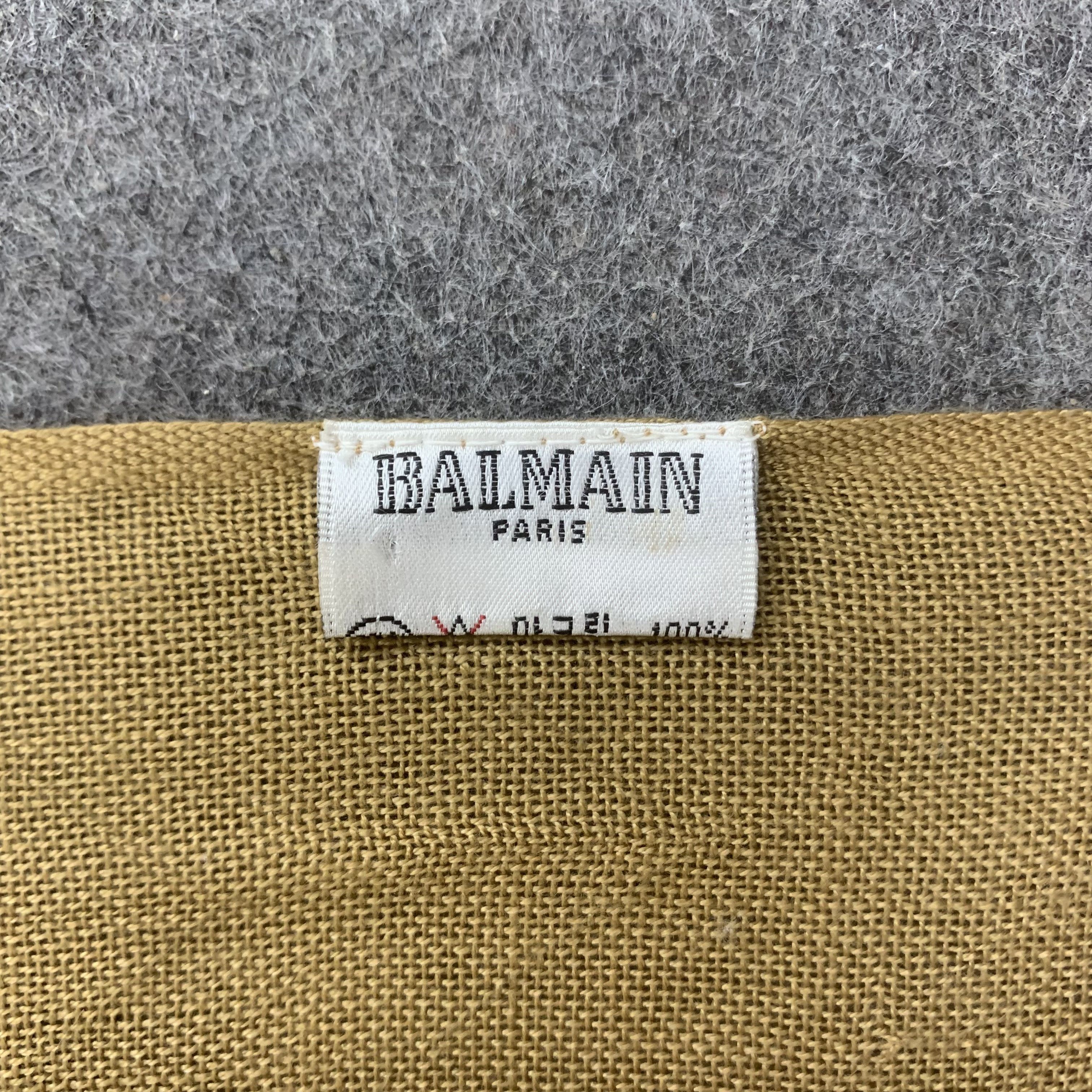Balmain Balmain Scarf Wool Muffler Neck Wrap BL9235 Size ONE SIZE - 5 Thumbnail