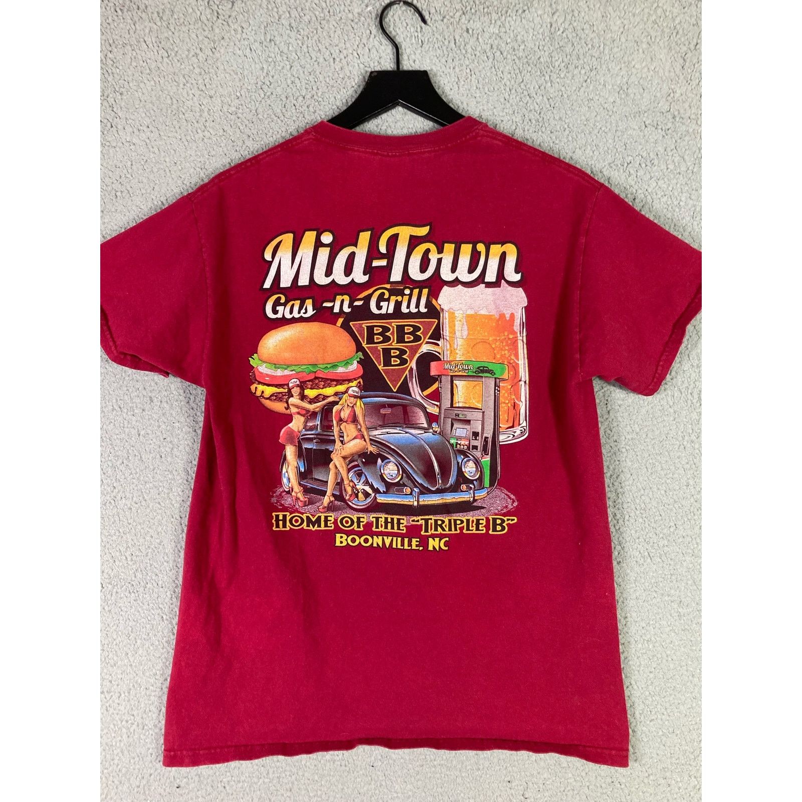 Gildan Booneville NC Gas N Grill Shirt Men's M Vintage Retro Size US M / EU 48-50 / 2 - 3 Thumbnail