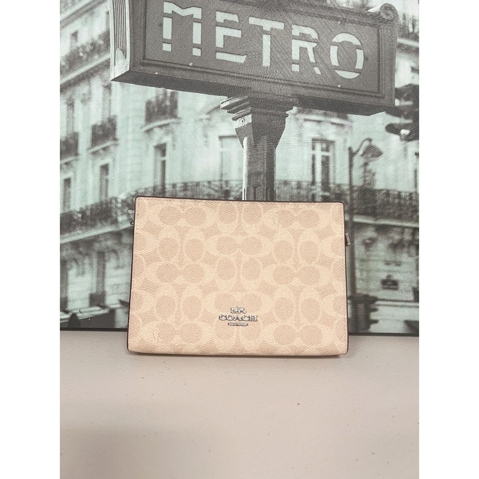 Coach Coach CW204 Slim Crossbody Bag In Signature Canvas IN TAUPE Size ONE SIZE - 1 Thumbnail