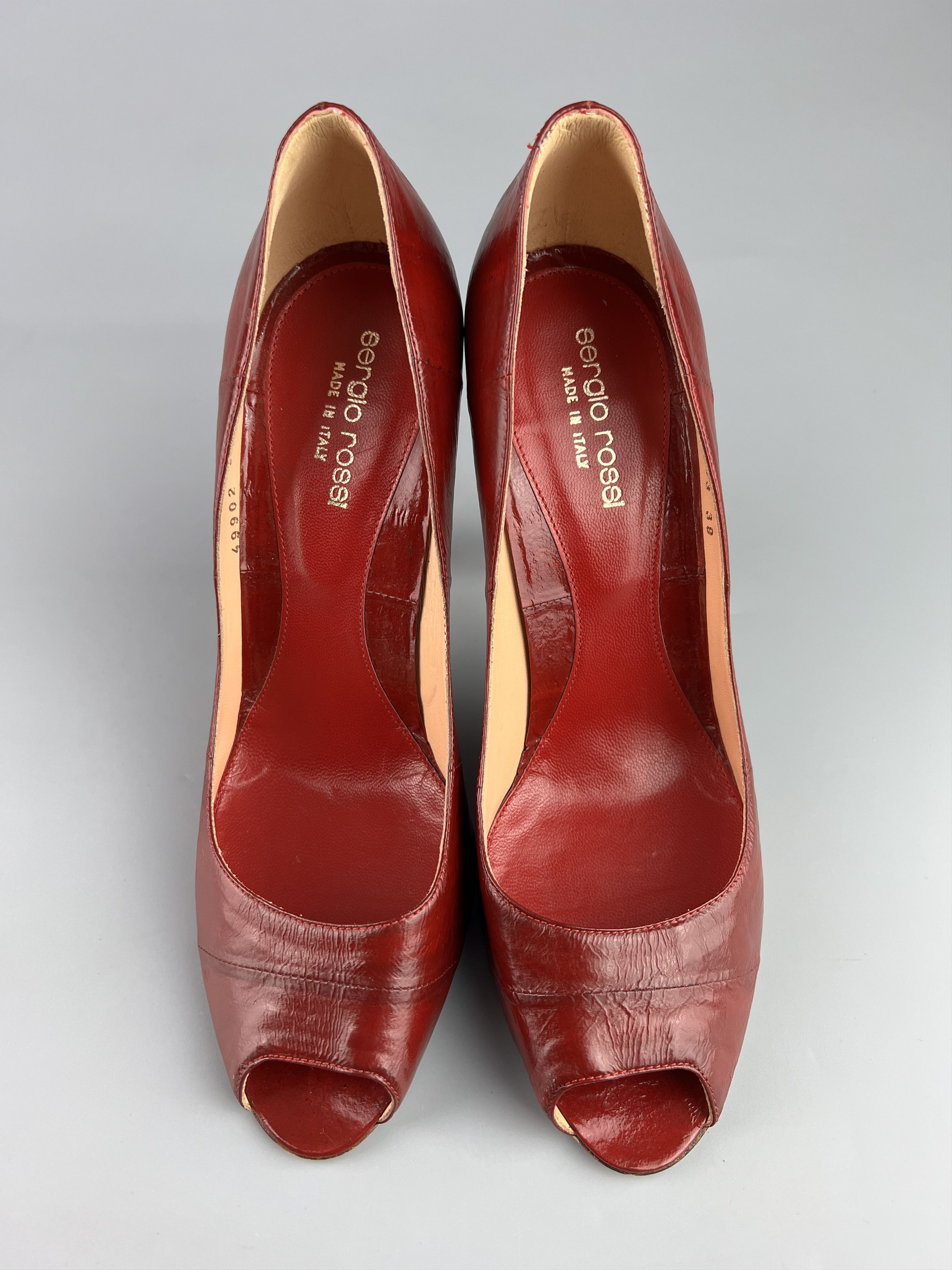Sergio Rossi Sergio Rossi Red Leather Heels Size 39 Made in Italy Size US 9 / IT 39 - 5 Thumbnail