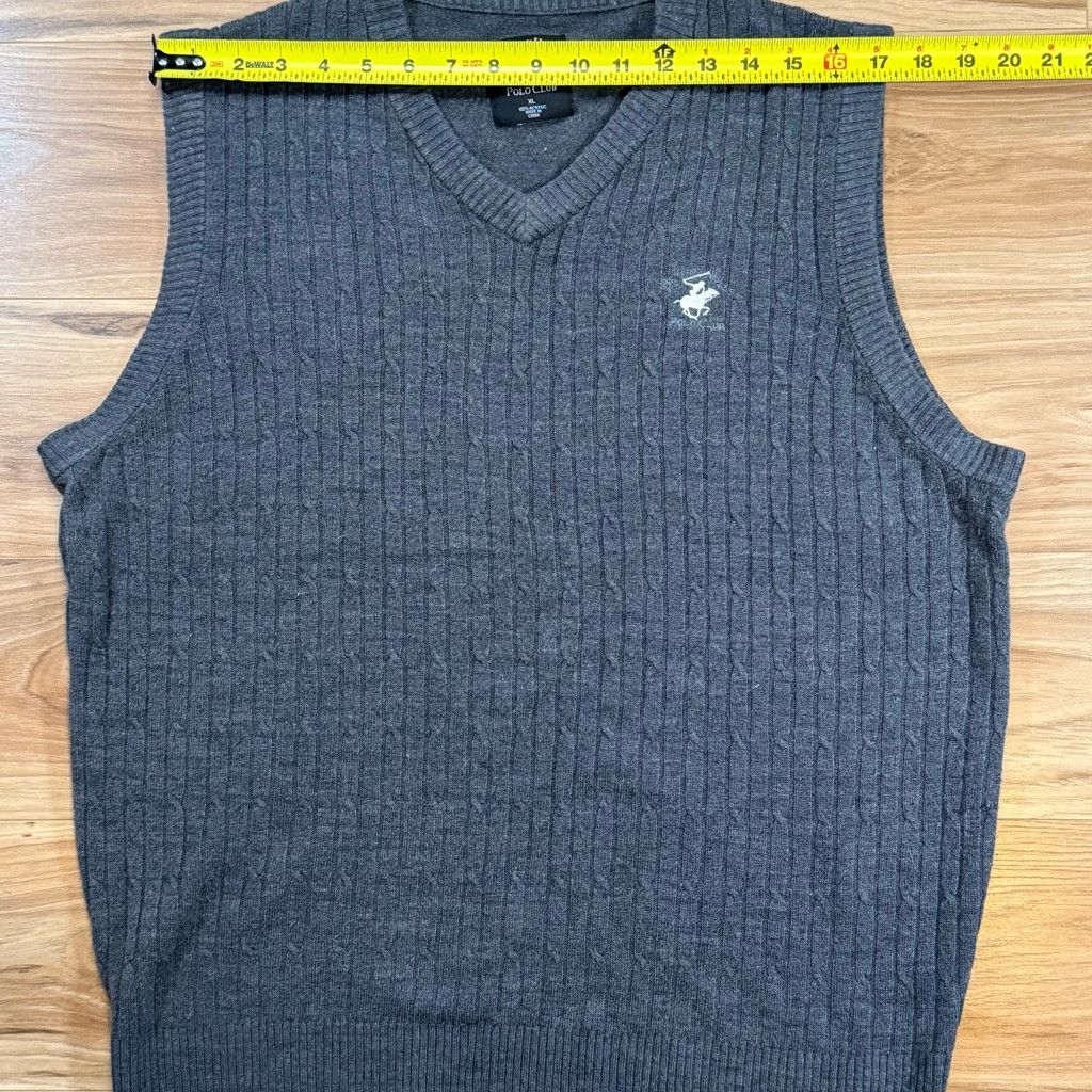 J Brand Beverly Hills Polo Club Men’s XL Sweater Vest Size US XL / EU 56 / 4 - 4 Thumbnail