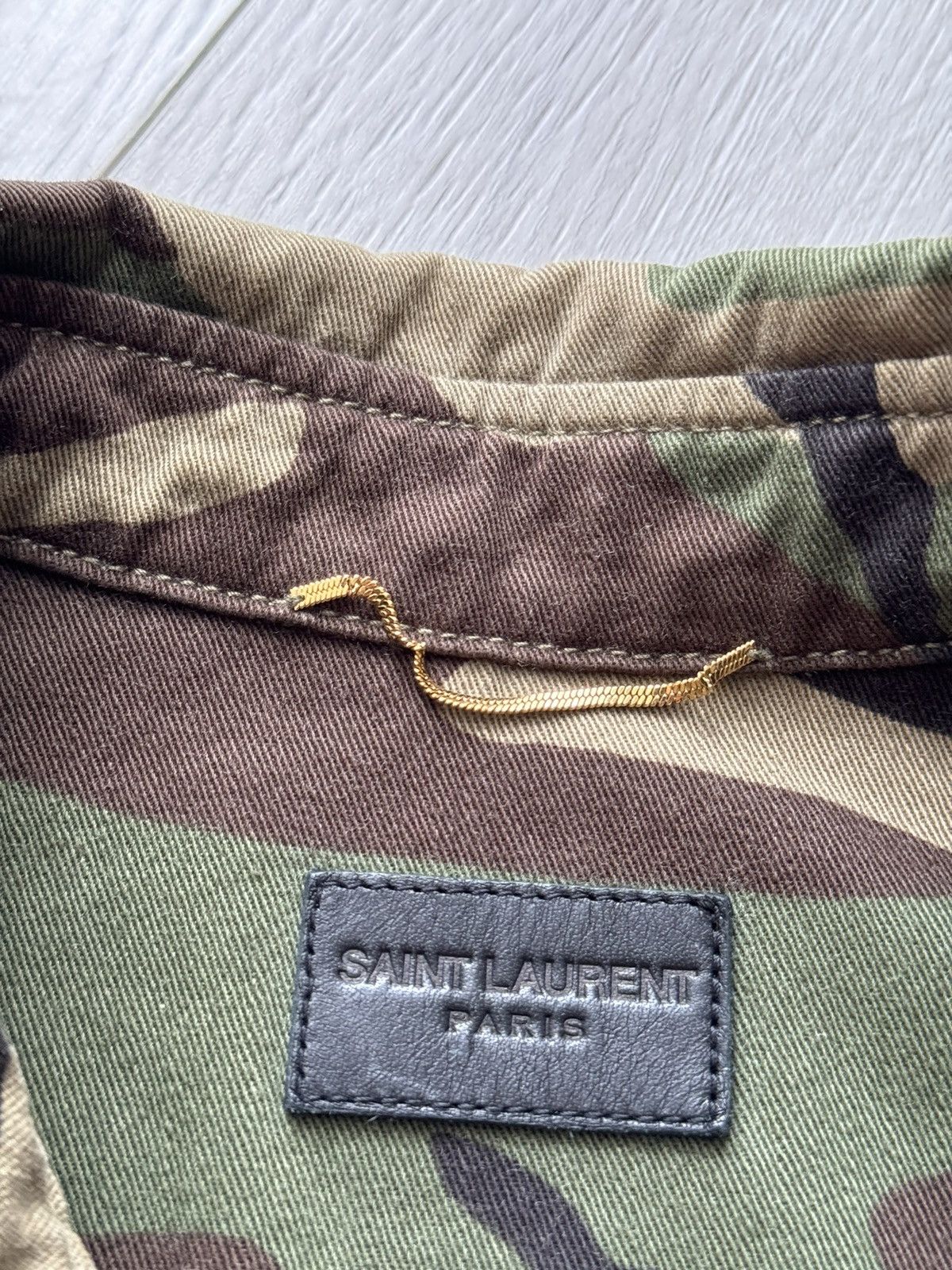 Saint Laurent Paris Saint Laurent “Love” Camo Trench Coat Jacket Size S / US 4 / IT 40 - 12 Thumbnail