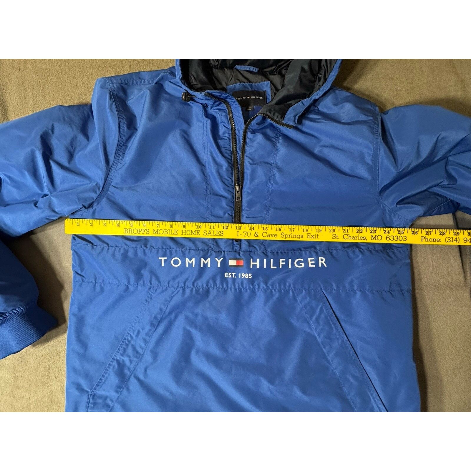 Tommy Hilfiger Tommy Hilfiger Zipped Hooded Padded Jacket Size XL Blue Size US XL / EU 56 / 4 - 5 Thumbnail