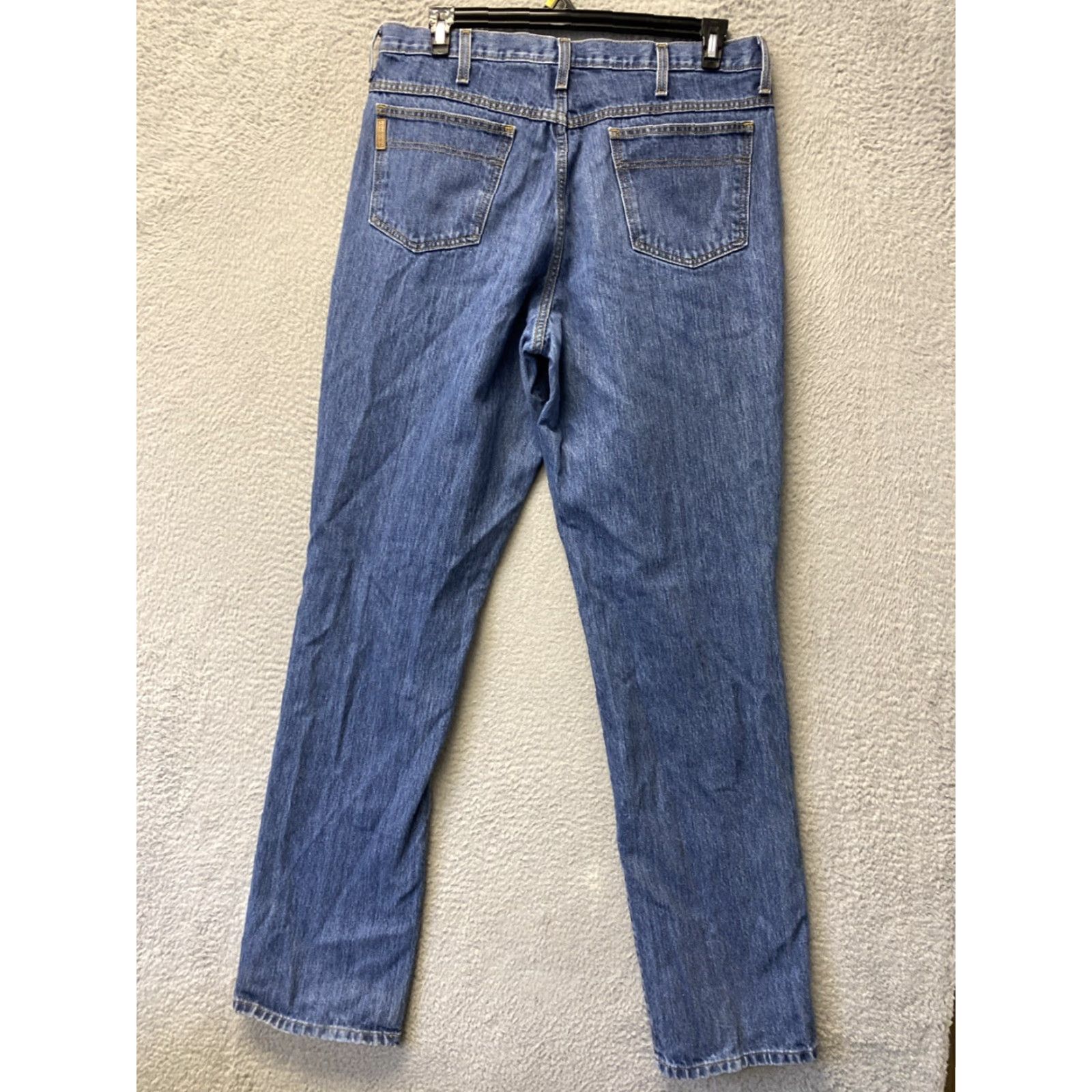 Denime Cinch Jeans Men Straight 36x38 Blue Denim Medium Wash Regular 5-Pocket Rise Mid Button Zip Pocketed Mens Clothing Category: Jeans Size US 36 / EU 52 - 7 Thumbnail