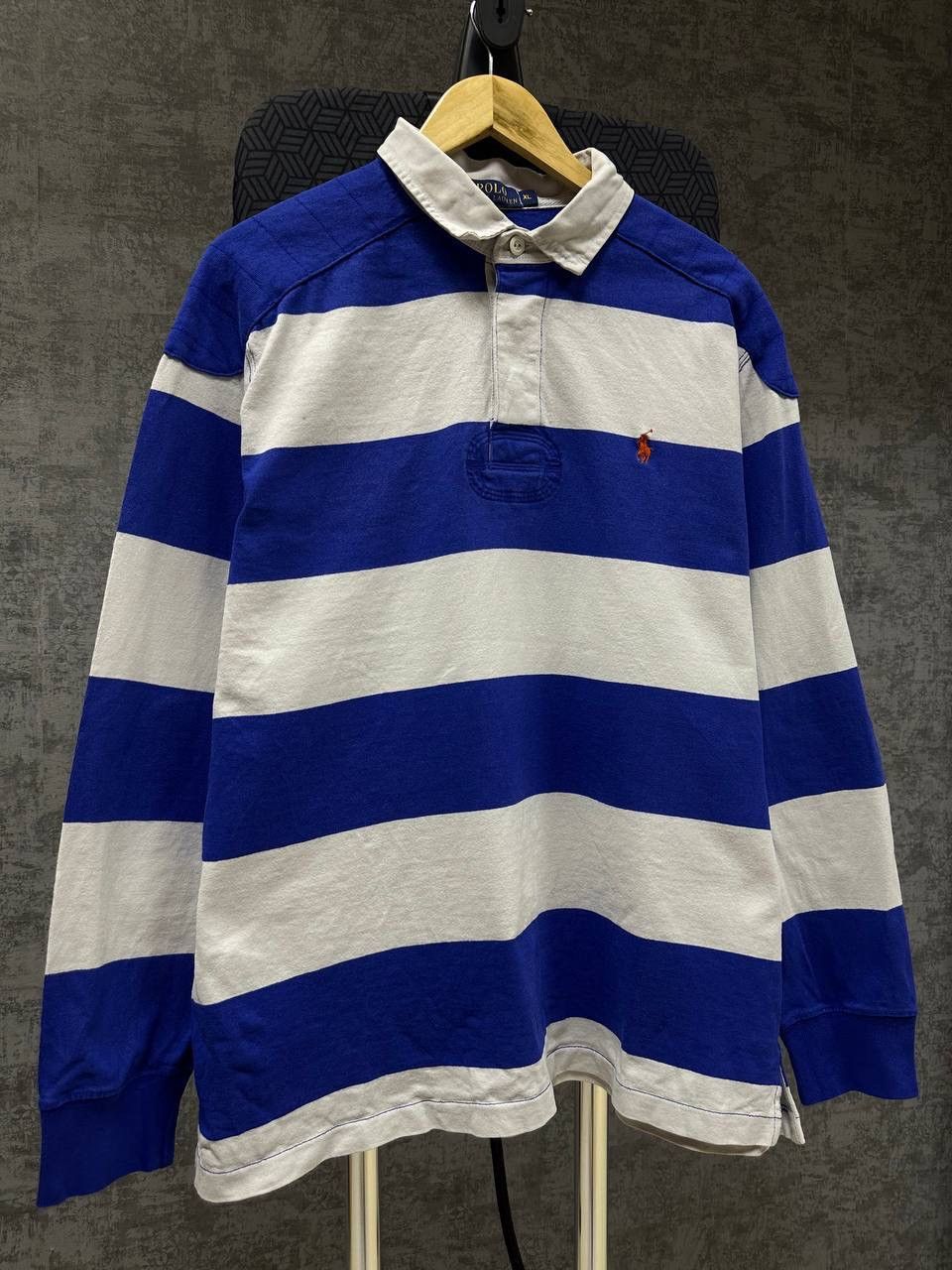 Polo Ralph Lauren × Vintage Vintage Polo Ralph Lauren Rugby PRL Sweatshirt Size US XL / EU 56 / 4 - 4 Thumbnail