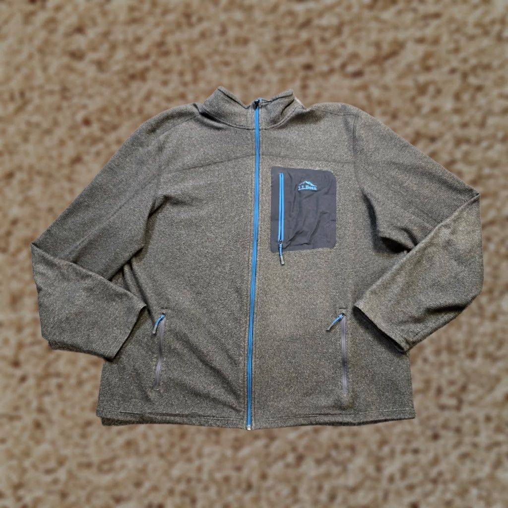 Vintage LL Bean Sweater Mens Size XL Gray Fleece Full Zip Pockets Outdoors Size US XL / EU 56 / 4 - 1 Thumbnail