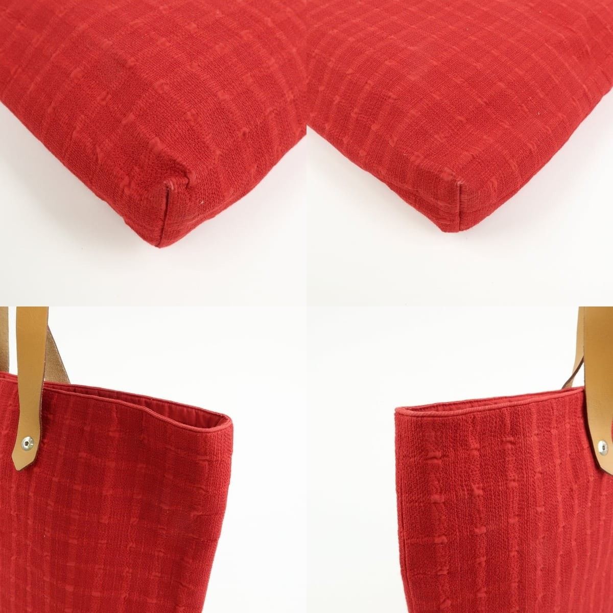 Hermes Hermes Amedaba GM Canvas Tote Red Size ONE SIZE - 5 Thumbnail