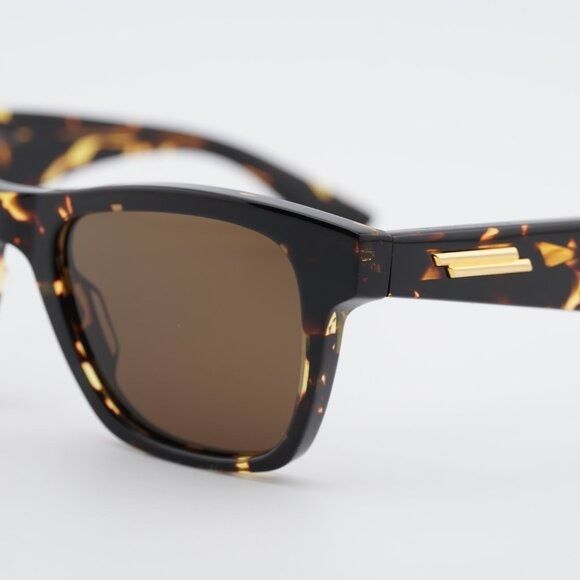 Bottega Veneta Bottega Veneta BV1120S 002 Sunglasses Havana Square Frame Size ONE SIZE - 2 Thumbnail