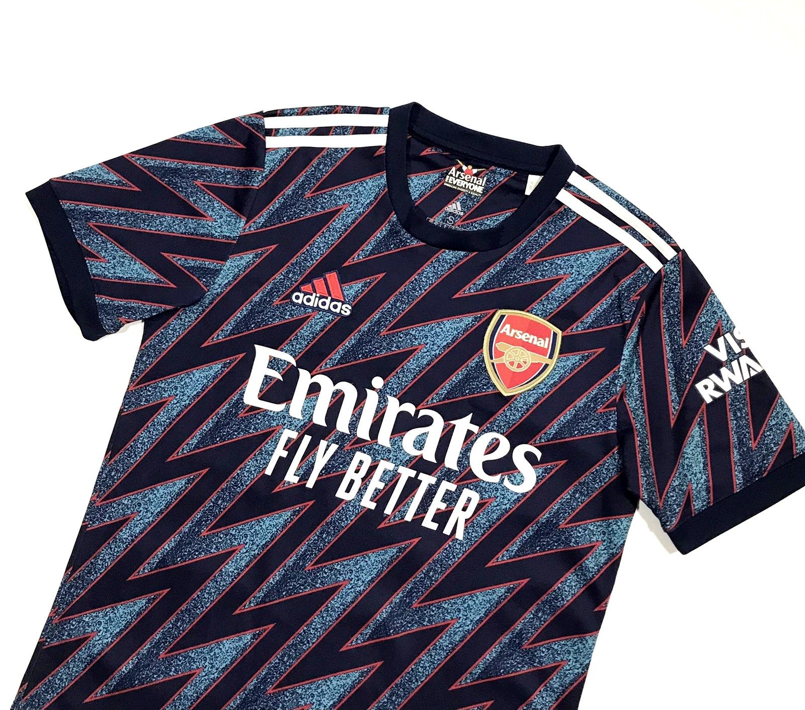 Adidas Adidas Arsenal 2021/22 Third Football Jersey Mystery Blue Size US S / EU 44-46 / 1 - 3 Thumbnail