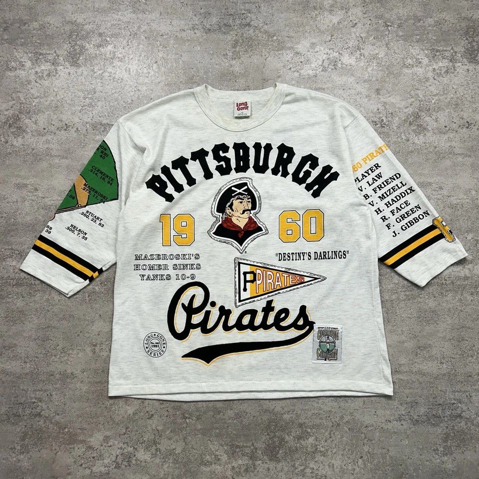 MLB × Vintage PITTSBURGH PIRATES LONG GONE RAGLAN SHIRT AOP SIZE XL Size US XL / EU 56 / 4 - 1 Thumbnail