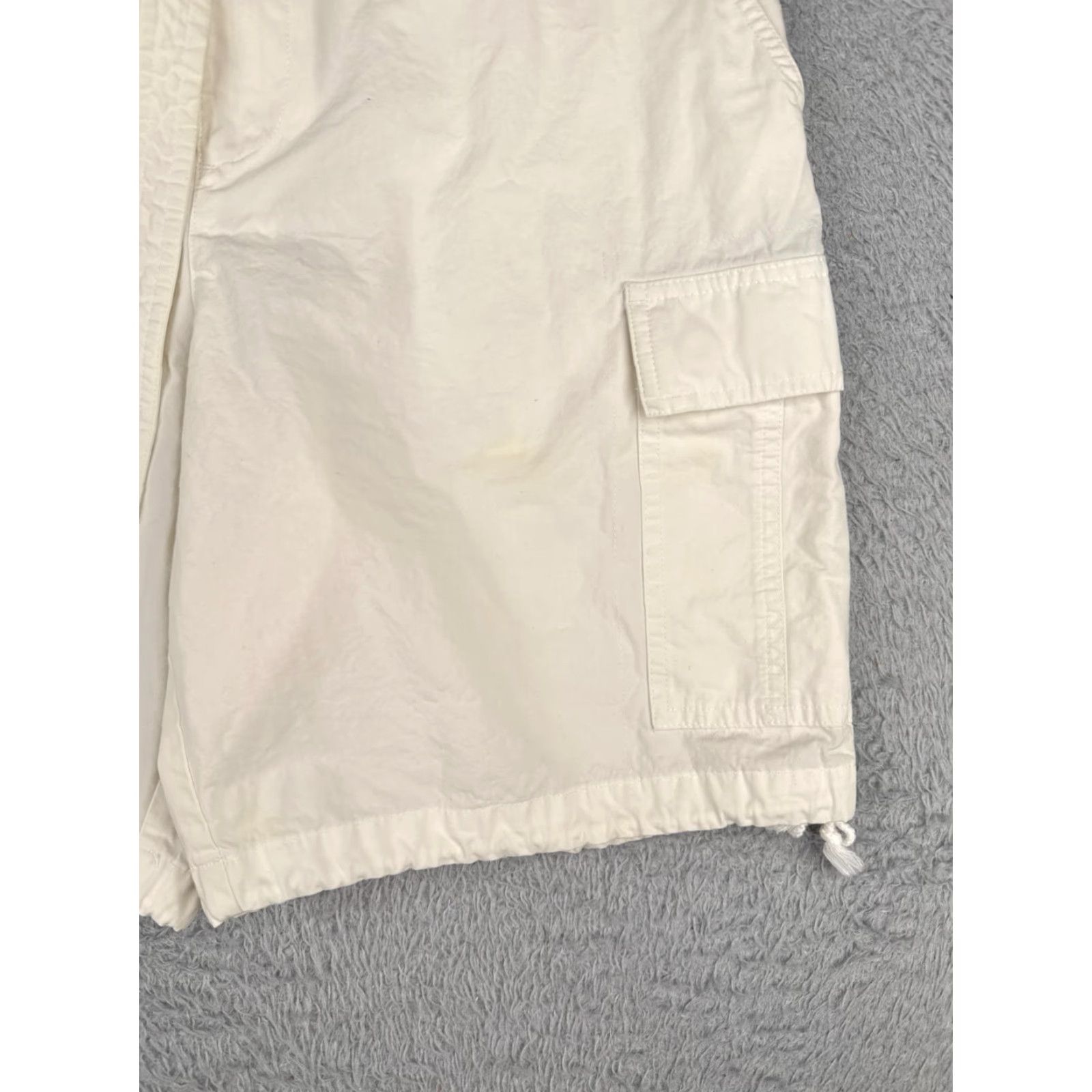 Ralph Lauren Lauren Ralph Lauren Shorts Women 6 Ivory Chino 30x8 100% Cotton Belted Cargo Button 8 in Inseam 5-Pocket Size 28" / US 6 / IT 42 - 2 Thumbnail