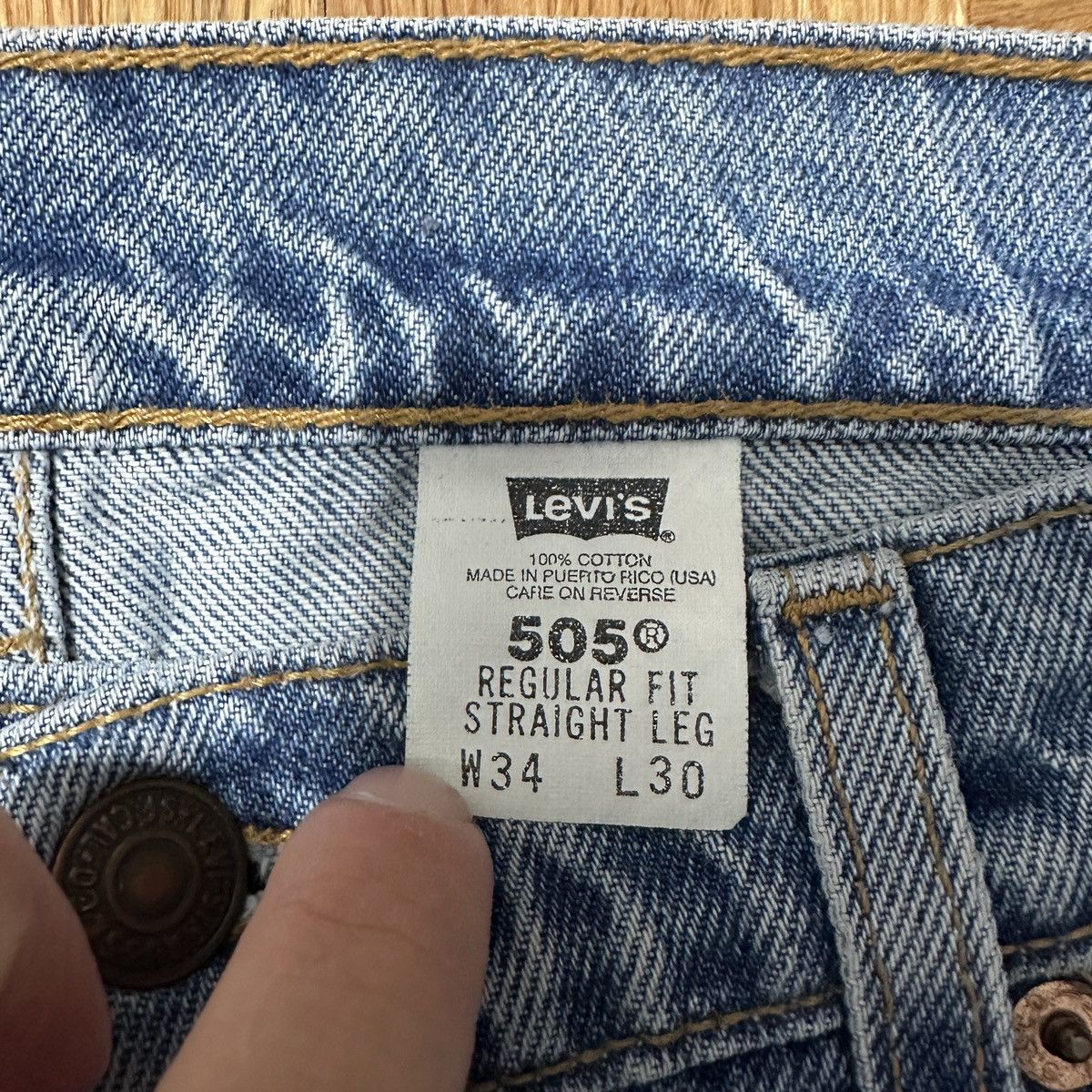 Levi's Vintage Levi’s 505 Orange Tab jeans Size US 34 / EU 50 - 4 Thumbnail