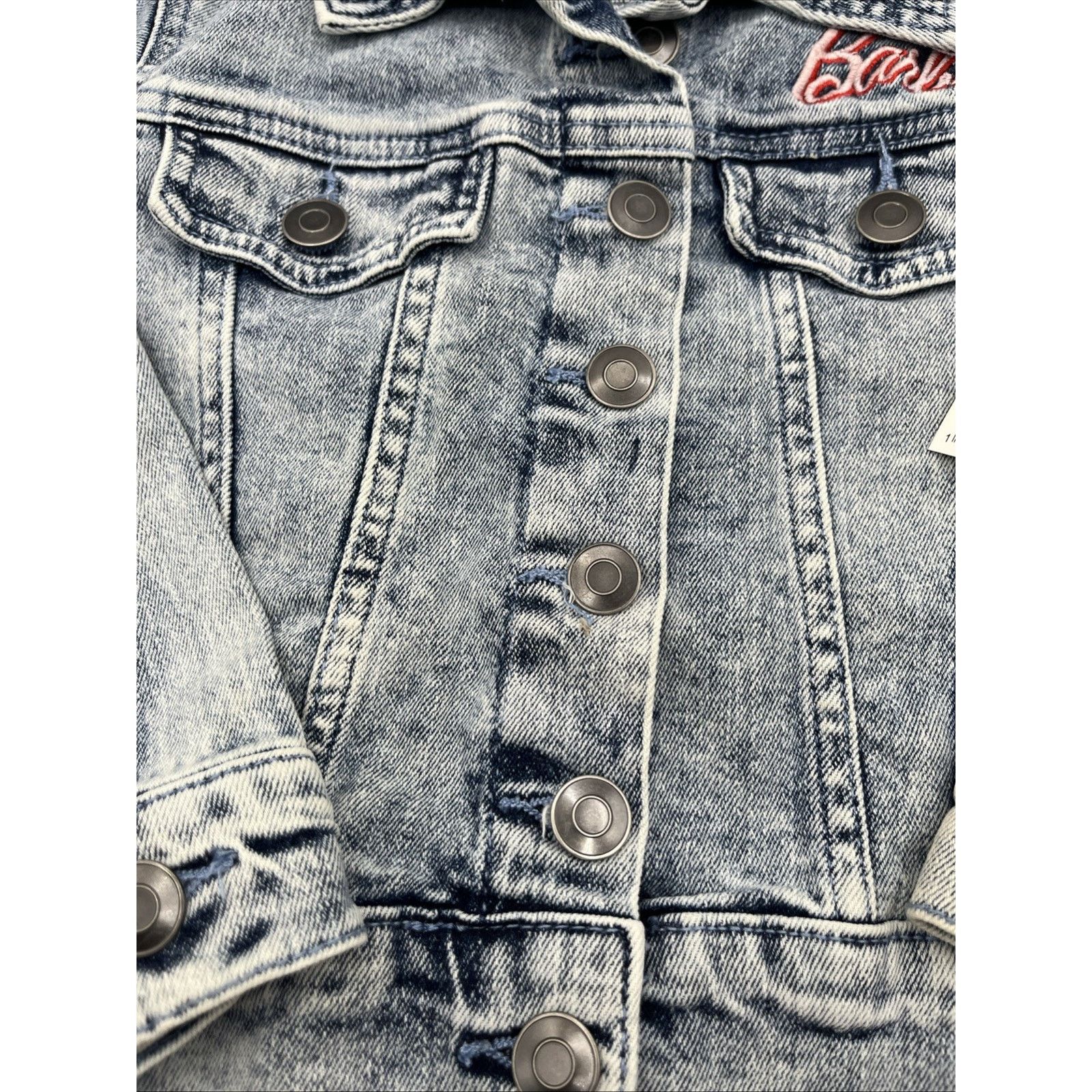 Disney Disney Barbie Girls Blue Graphic Jean Jacket Girl Revolution Size XS / US 0-2 / IT 36-38 - 3 Thumbnail