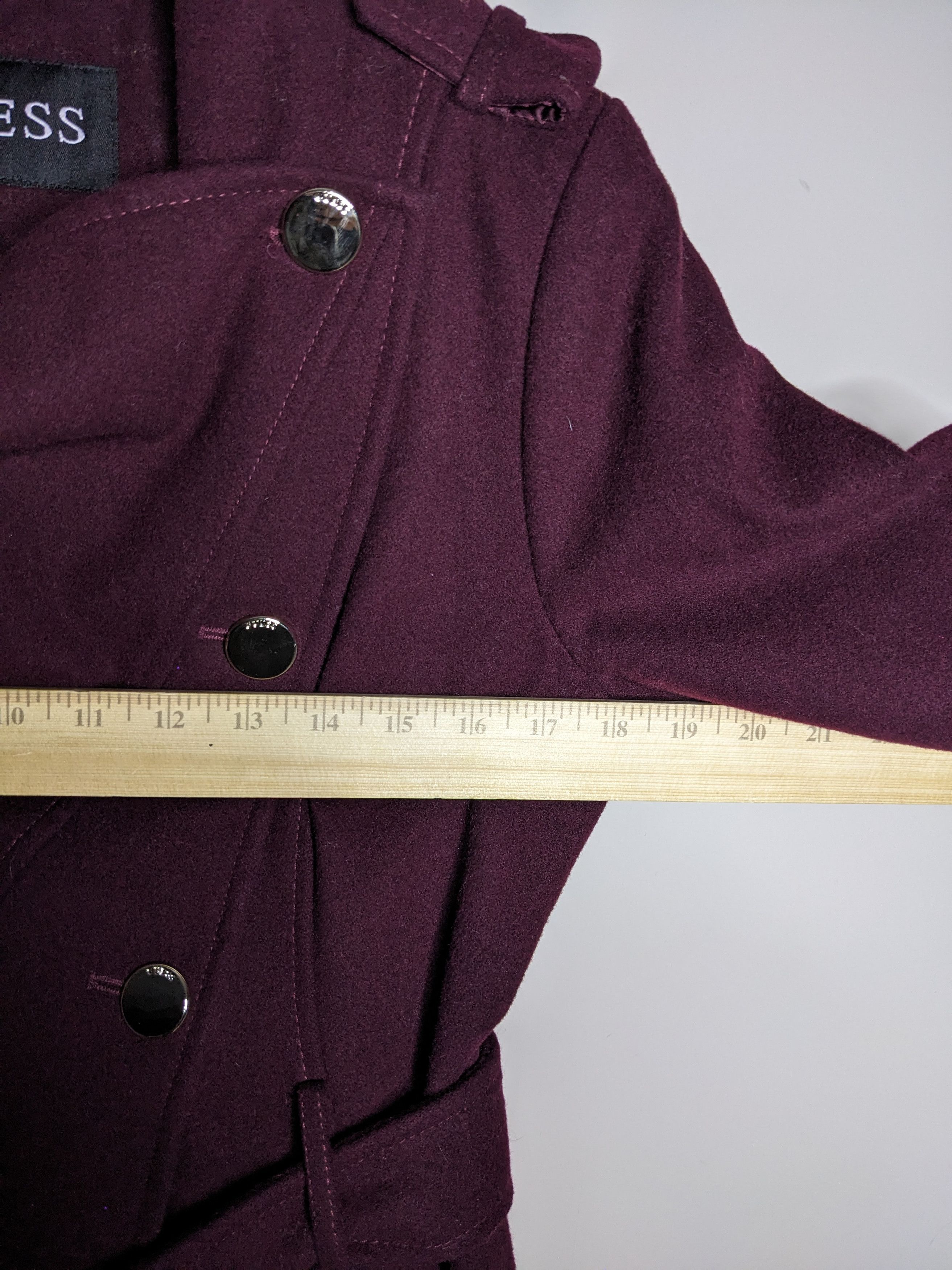 Guess Guess Belted Asymmetrical Wool Walker Trench Coat Sz Medium Size M / US 6-8 / IT 42-44 - 11 Thumbnail