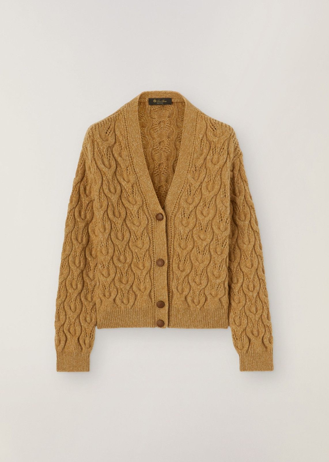 Loro Piana o1srvl11e0125 Monginevro Cardigan in Brown Size L / US 10 / IT 46 - 1 Thumbnail