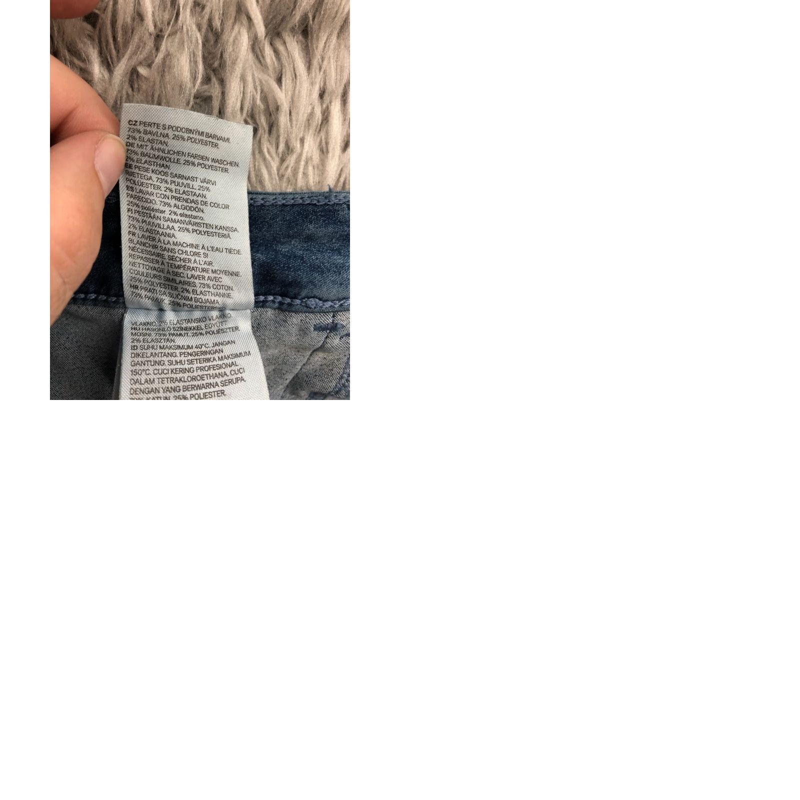 H&M H&M High Waist Jegging Jeans Size 29 Womens Mid Rise Dark Wash Blue Denim Jeans Regular Womens 29 Blue Denim Size 29" - 9 Thumbnail