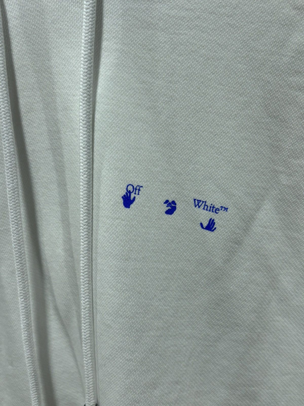 Off-White Off-White FLOWERS ARROWS REG HOODIE WHITE BLUE Size US XS / EU 42 / 0 - 2 Thumbnail