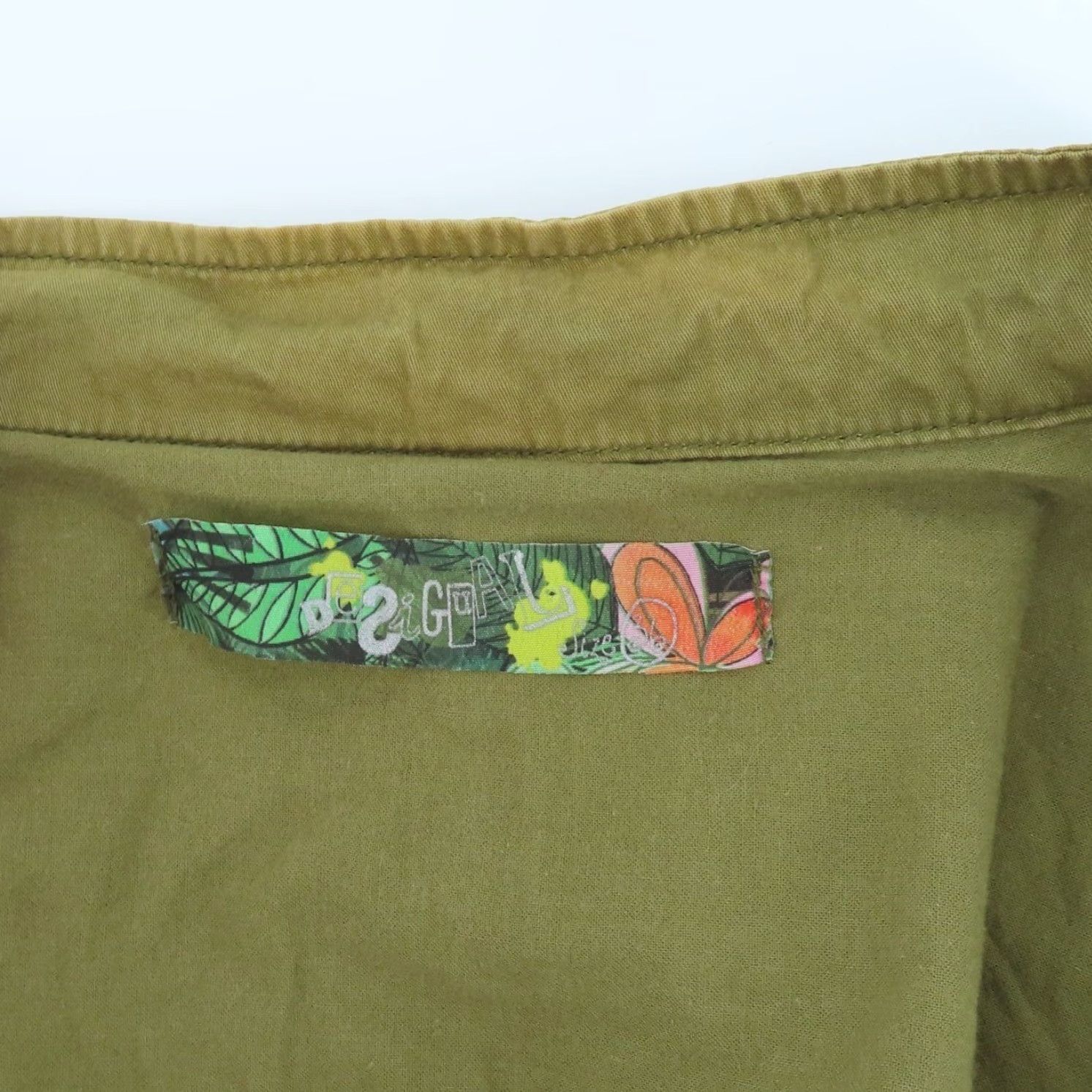 Desigual Desigual Jacket Womens 36 Green Embroidered Pockets Zip Coat Coat Size XS / US 0-2 / IT 36-38 - 7 Thumbnail