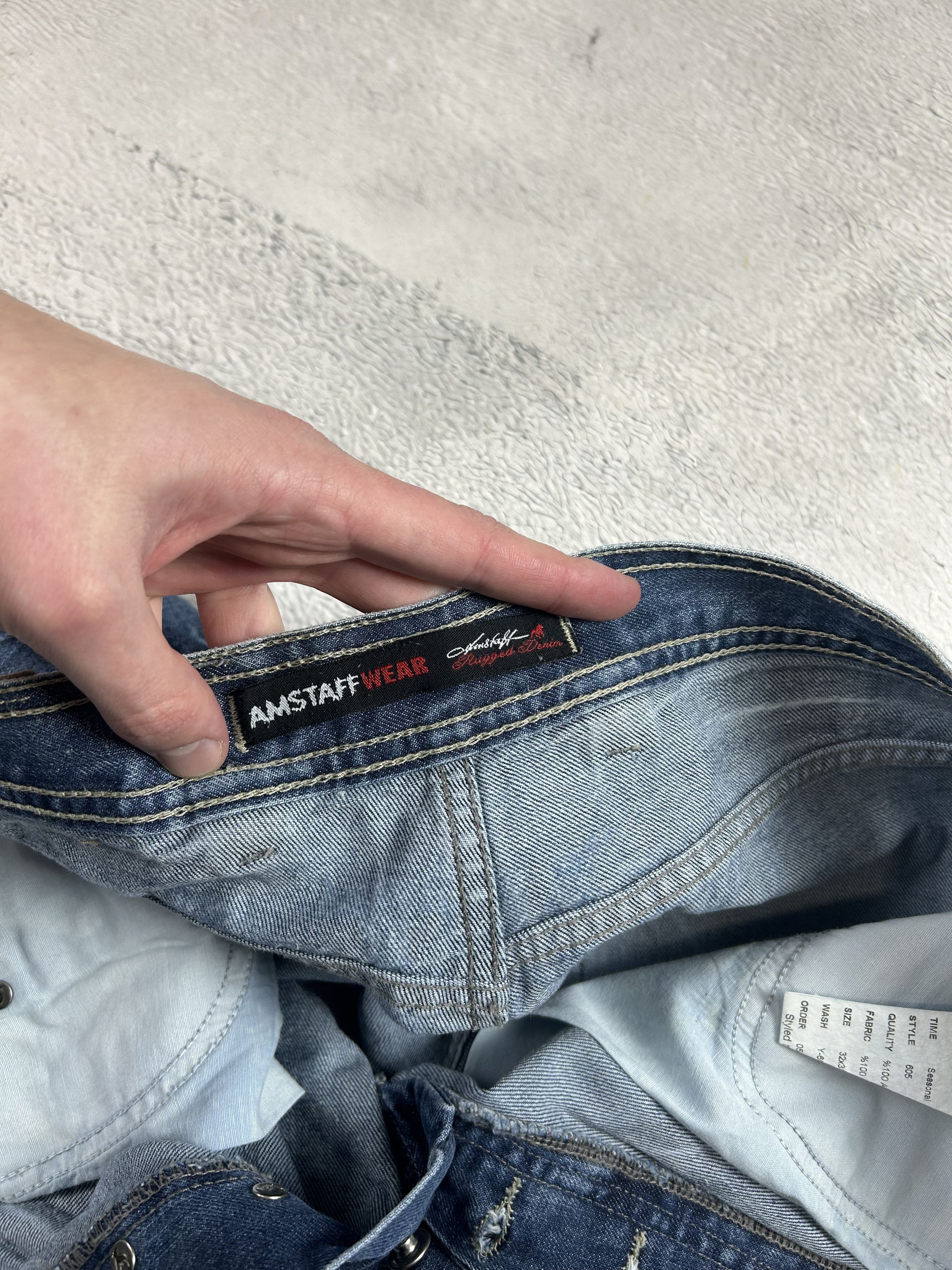 Other CRAZY Baggy Streetwear Jeans AOP Amstaff Drill Loose Fit Size US 32 / EU 48 - 8 Thumbnail