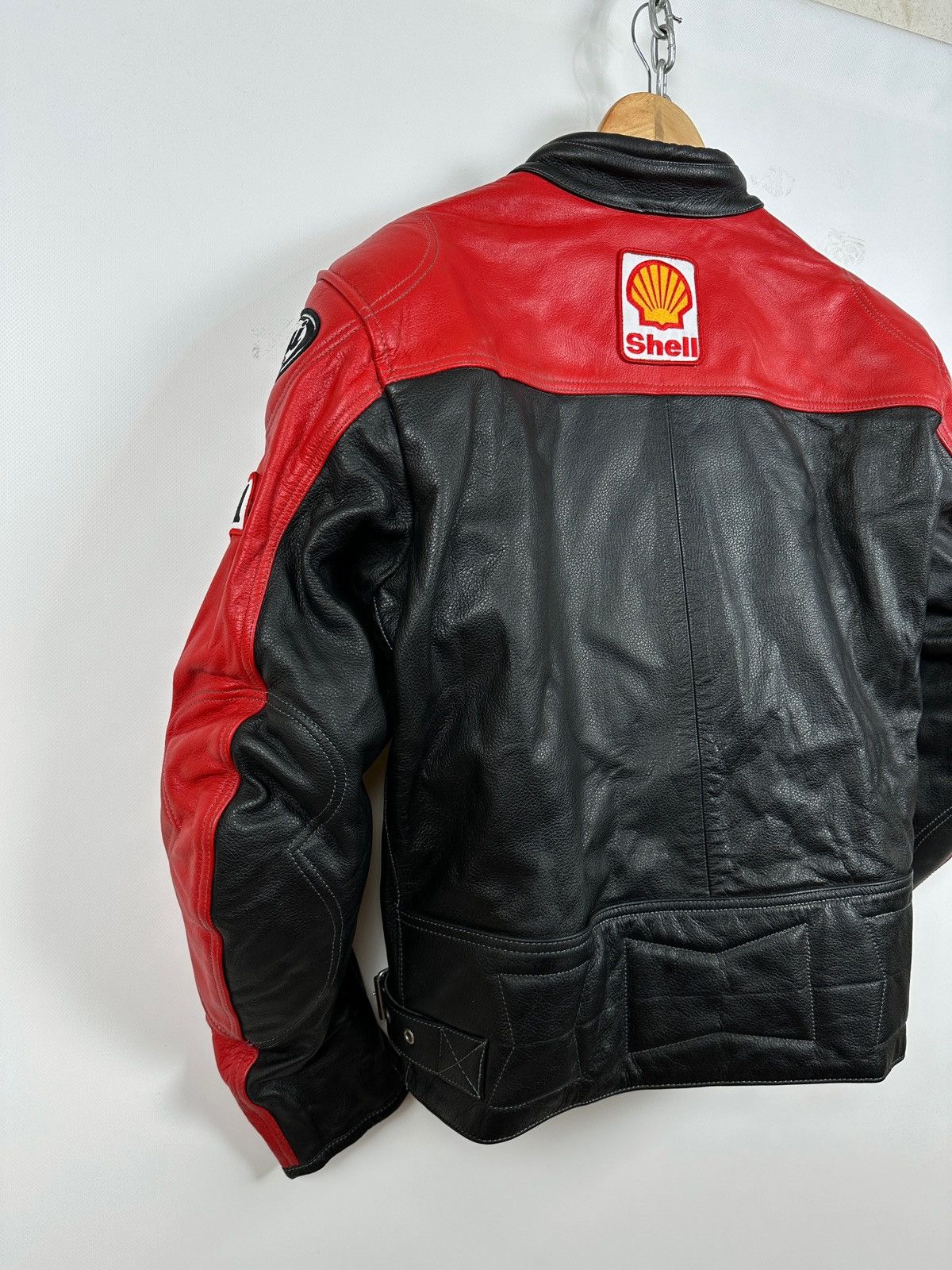Other Route 69 Michelin Shell Motorcycle Racing Leather Jacket Size US XL / EU 56 / 4 - 13 Thumbnail