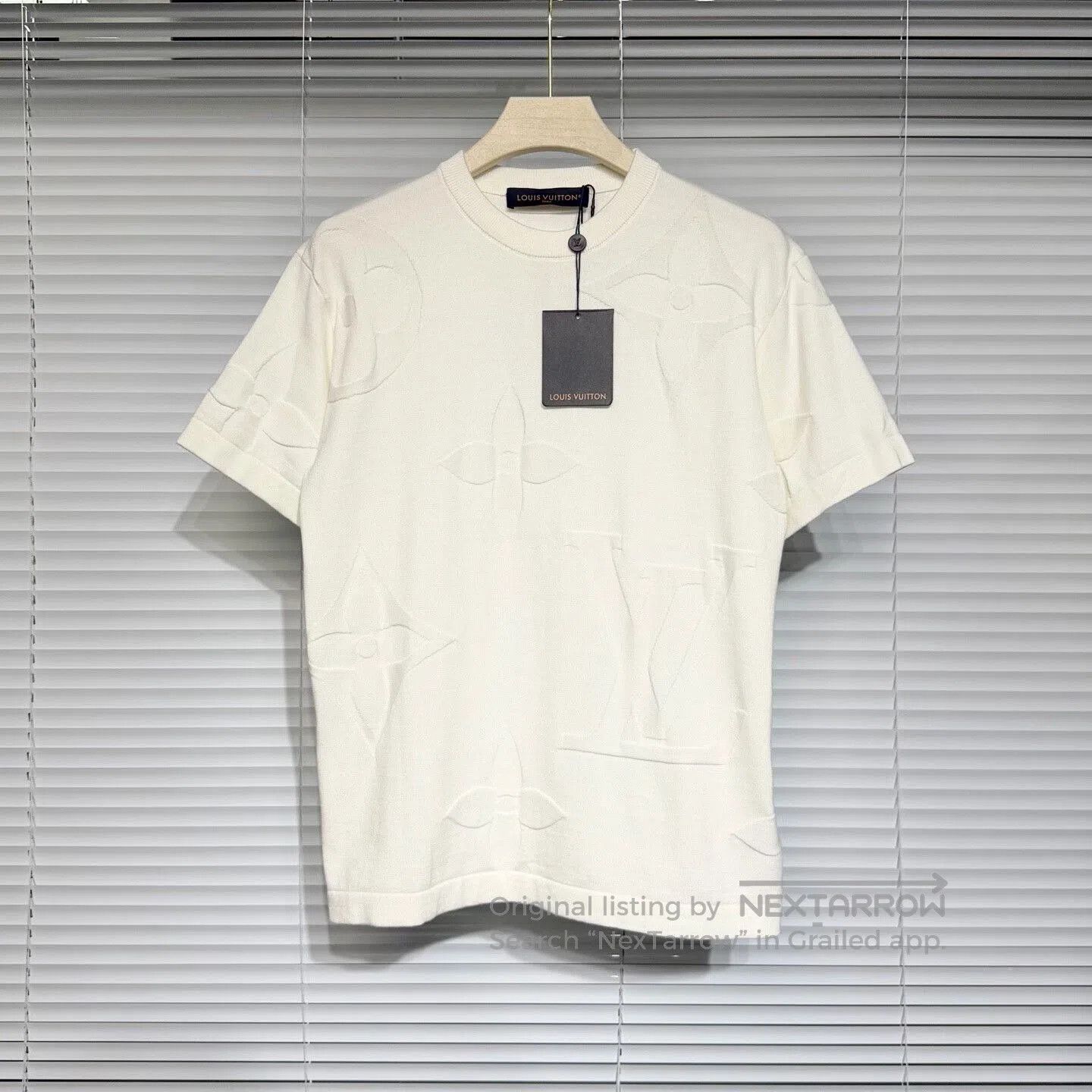louis vuitton knitted short sleeve t-shirt.