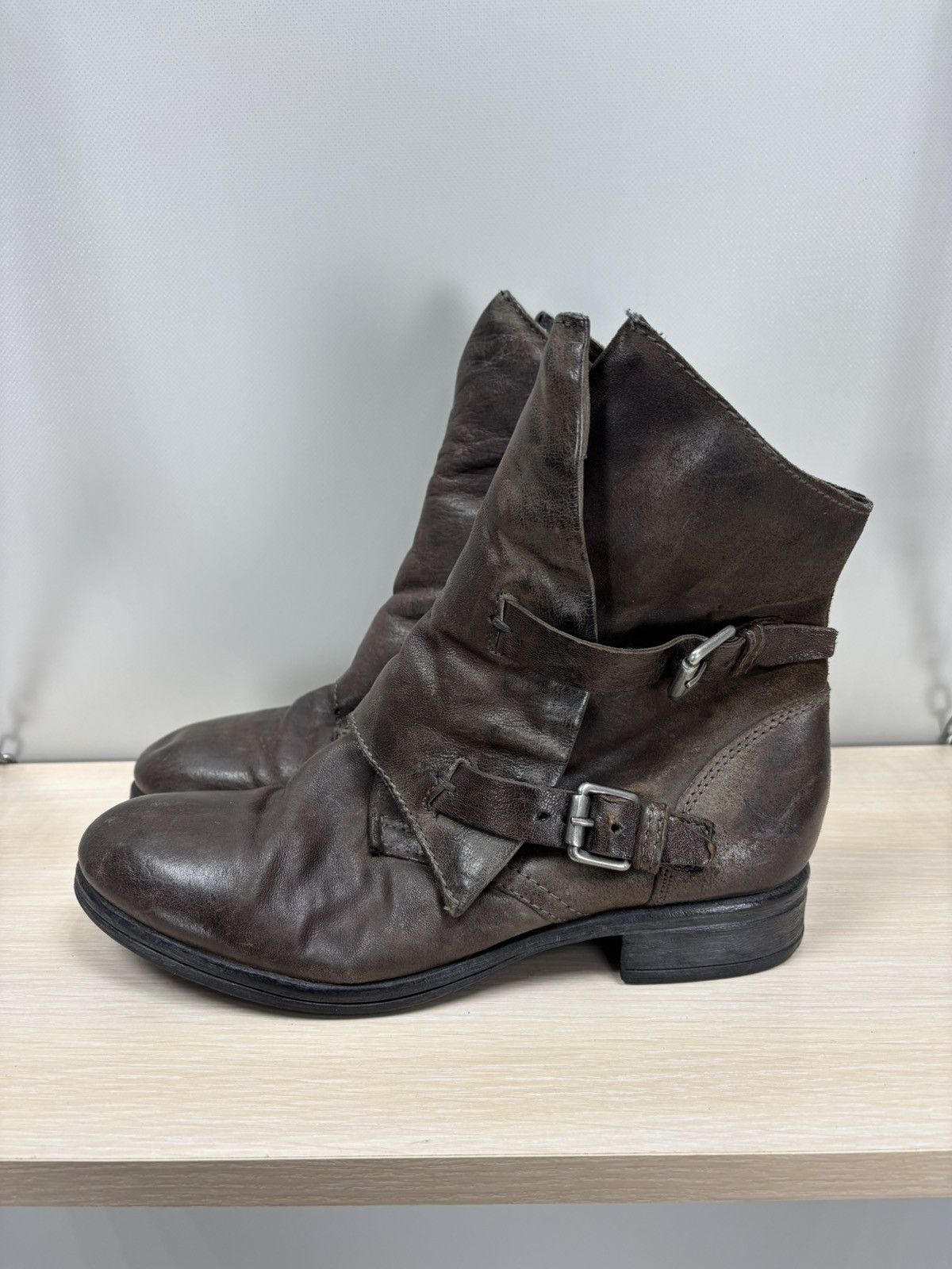 A.S.98 Womens leather boots Sansibar Size 40 Color Brown Size US 10 / IT 40 - 4 Thumbnail
