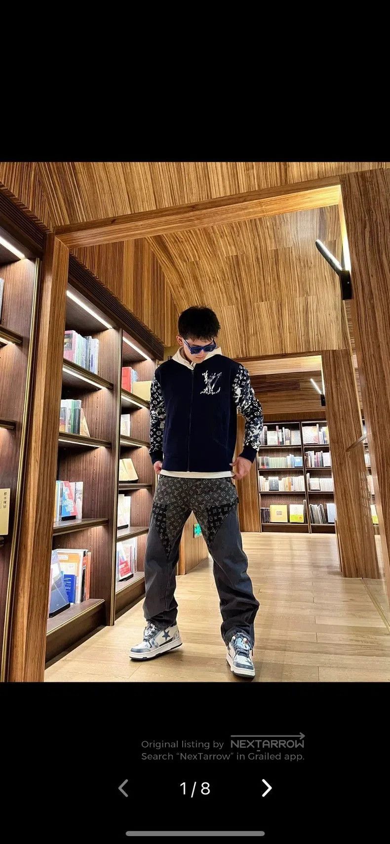 Louis Vuitton LV Logo Irregular Denim Jeans. Size US 30 / EU 46 - 1 Thumbnail
