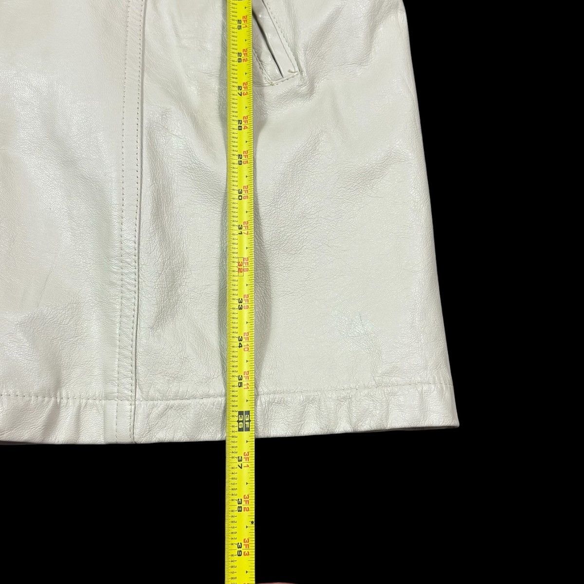 Vintage Vintage GraIs White Trench Coat Leather Jacket Men's 44 Size US L / EU 52-54 / 3 - 15 Thumbnail