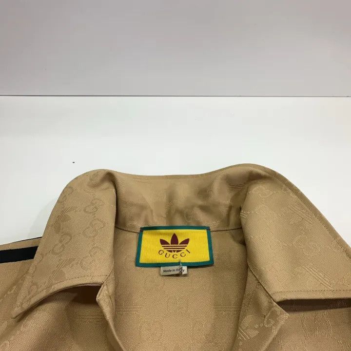 Gucci Gucci x Adidas Letter Print Short Sleeve Shirt-2507 Size M / US 6-8 / IT 42-44 - 2 Thumbnail