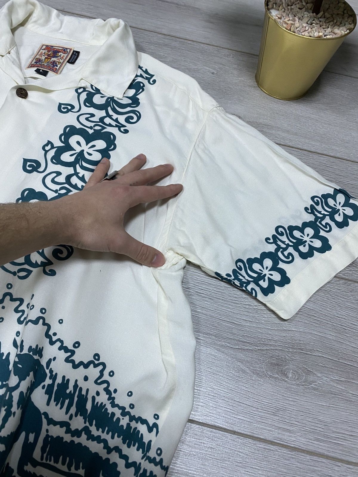 Vintage Vintage 90s MAMBO ocean 🌊 surf Shirt Tattoo Rayon Australia Size US L / EU 52-54 / 3 - 7 Thumbnail