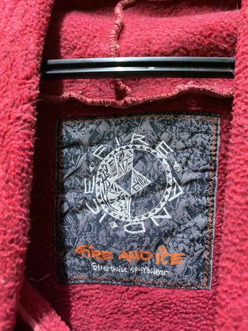 Japanese Brand Fire Ano Ice Big logo Fleece Jacket Size US L / EU 52-54 / 3 - 3 Thumbnail