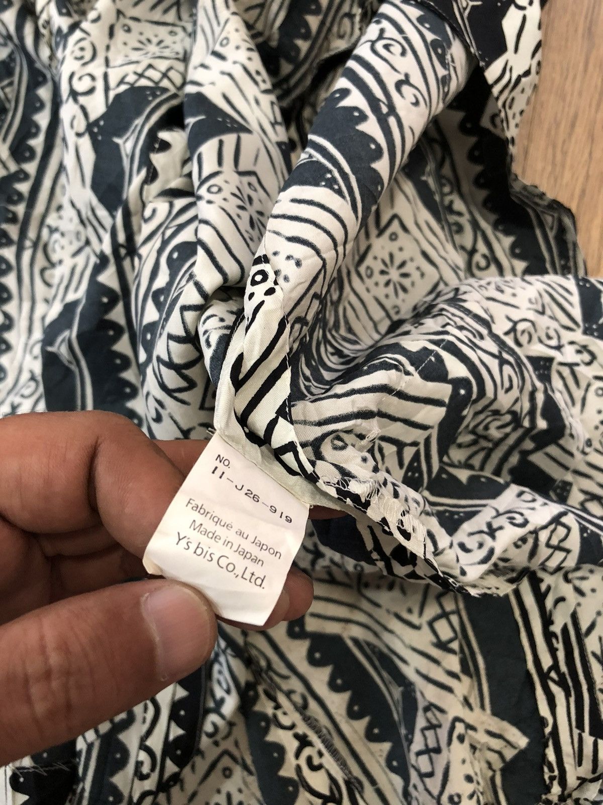 Vintage × Y's × Yohji Yamamoto Vintage 80’s Yohji Yamamoto Arts blouse Size M / US 6-8 / IT 42-44 - 12 Thumbnail