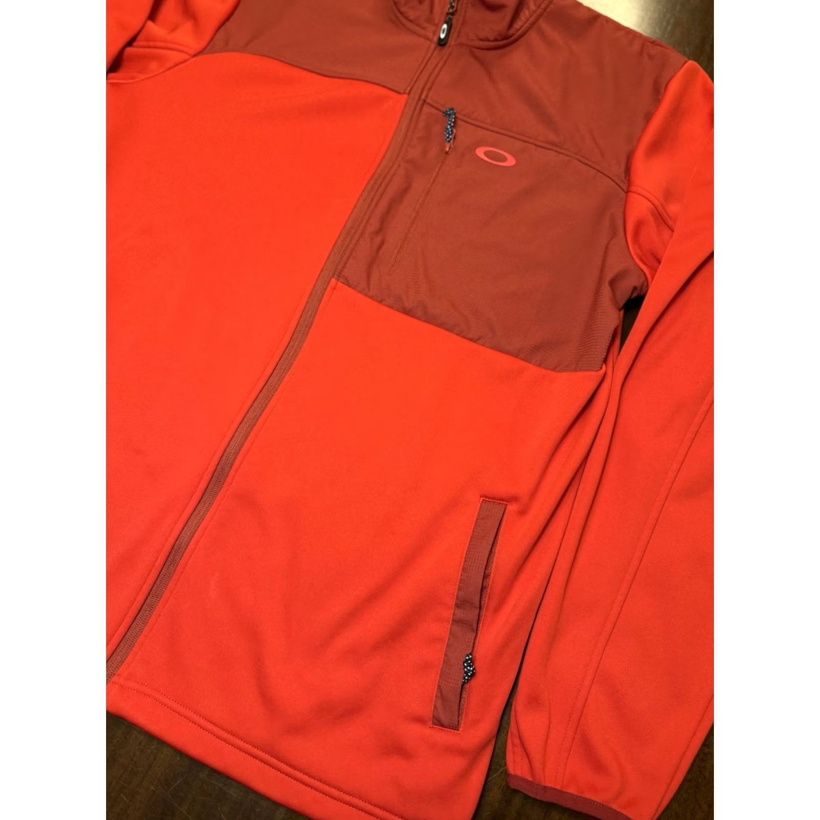 Oakley Oakley Jacket Red Fleece Lined Bomber Full Zip Mens XL Zip Up Mid-Length Long Sleeve Casual Outdoor Size US XL / EU 56 / 4 - 2 Thumbnail