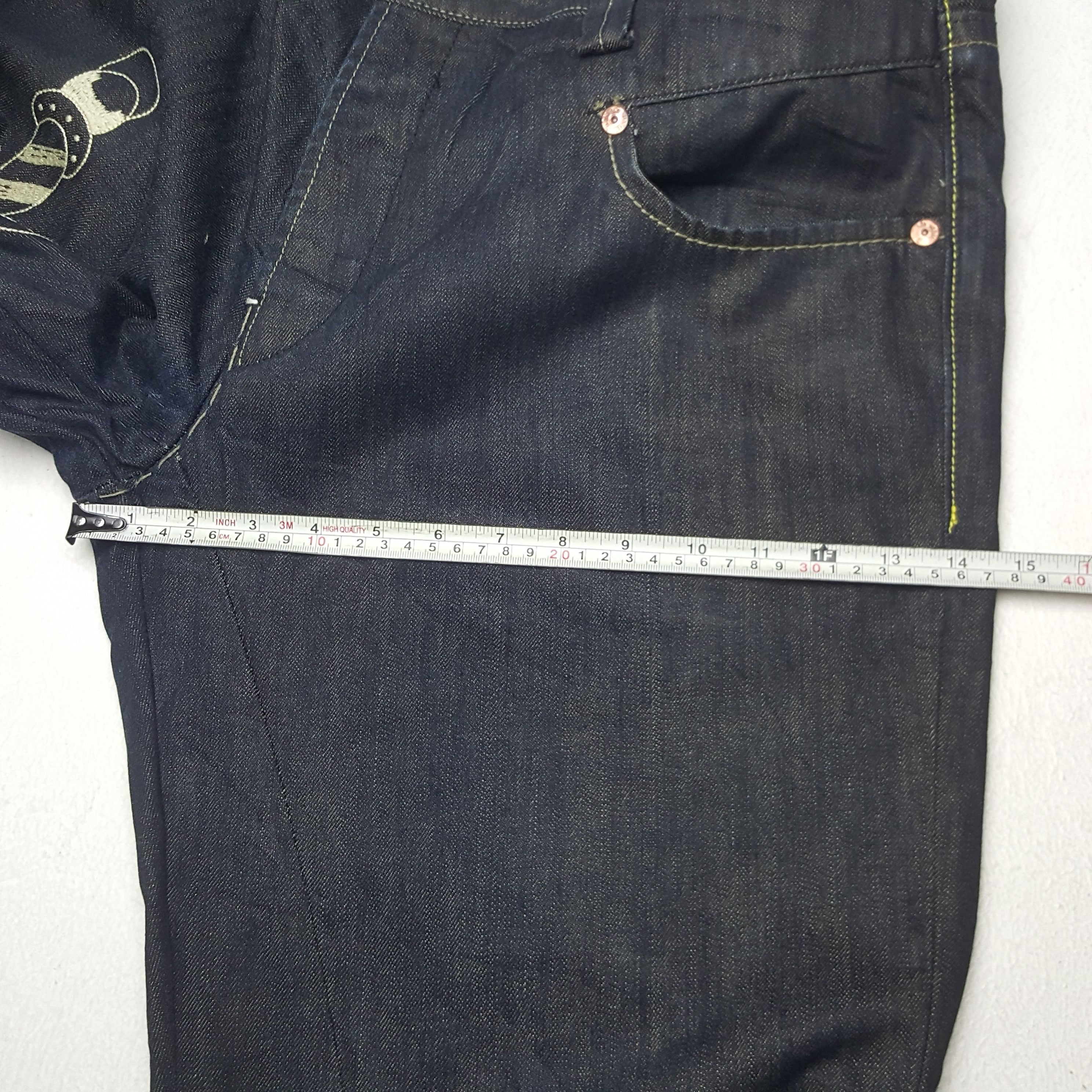 Ed Hardy × Vintage Vintage Ed Hardy Snake Design Denim Jeans Size US 38 / EU 54 - 9 Thumbnail