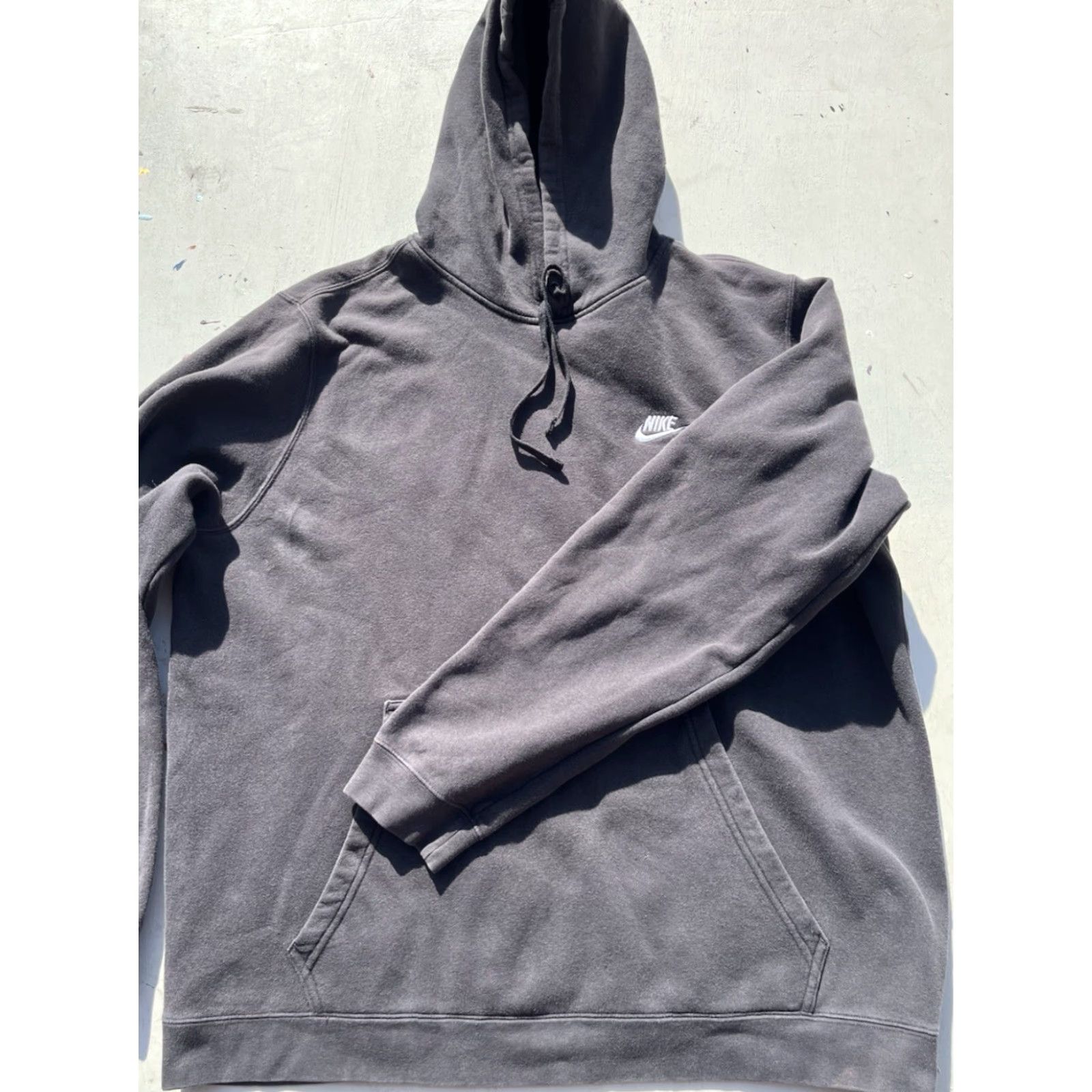 Nike Men's Nike Hoodie Black Swish Logo 2XL Pocket Pullover Cotton Streetwear Active Shirt Size US XXL / EU 58 / 5 - 6 Thumbnail