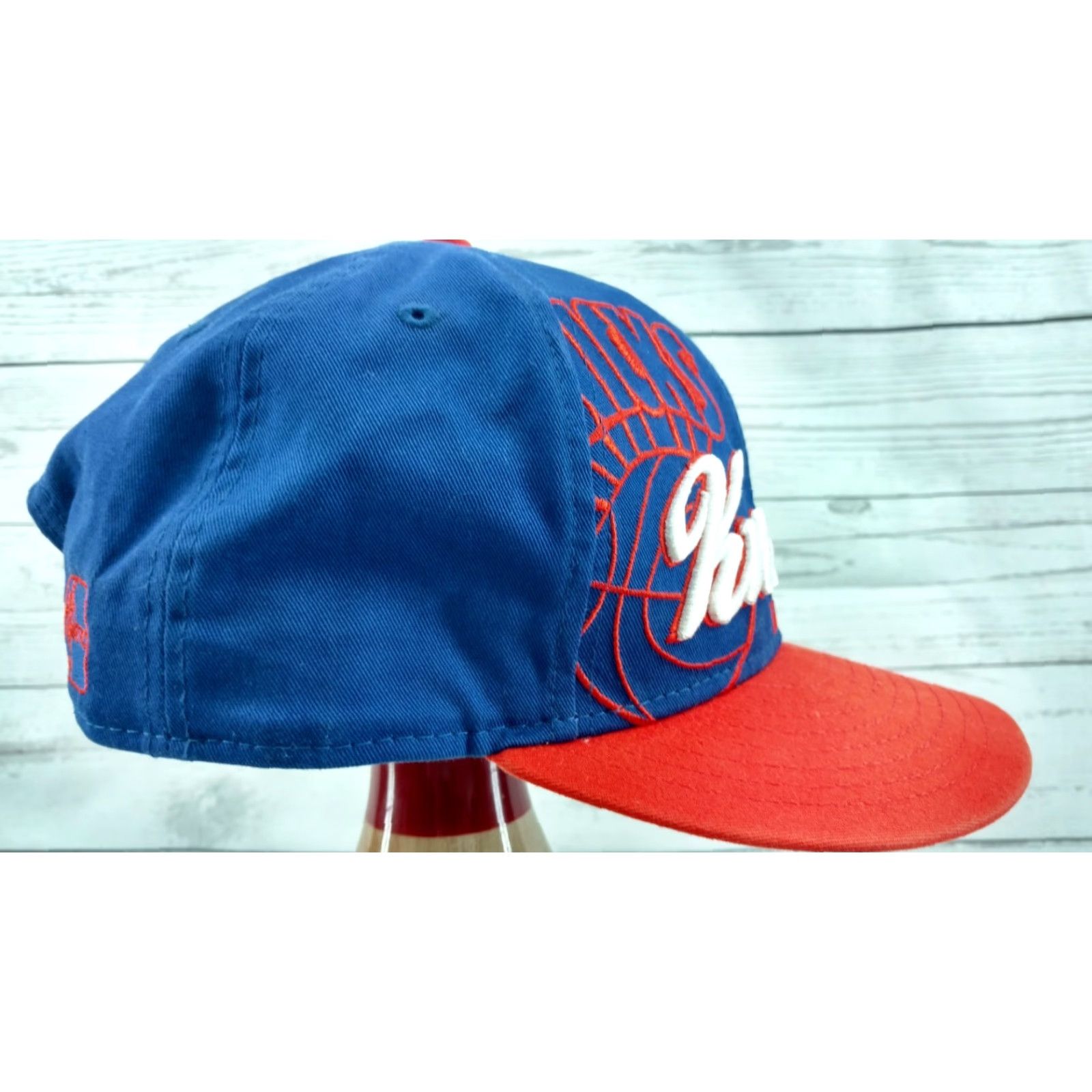 New Era New Era NBA 9Fifty Snapback Headwear New York Knicks Blue Orange Mens Adjustable Snapback Headwear 9Fifty NBA Knicks Size ONE SIZE - 7 Thumbnail